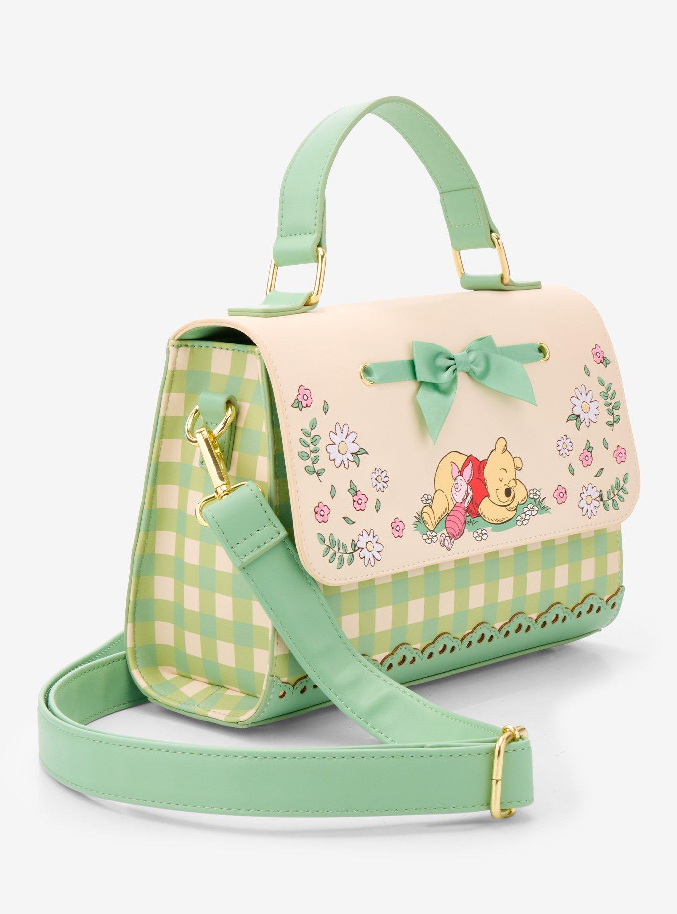 Loungefly Disney Winnie the Pooh Floral Gingham Handbag - BoxLunch Exclusive, , hi-res