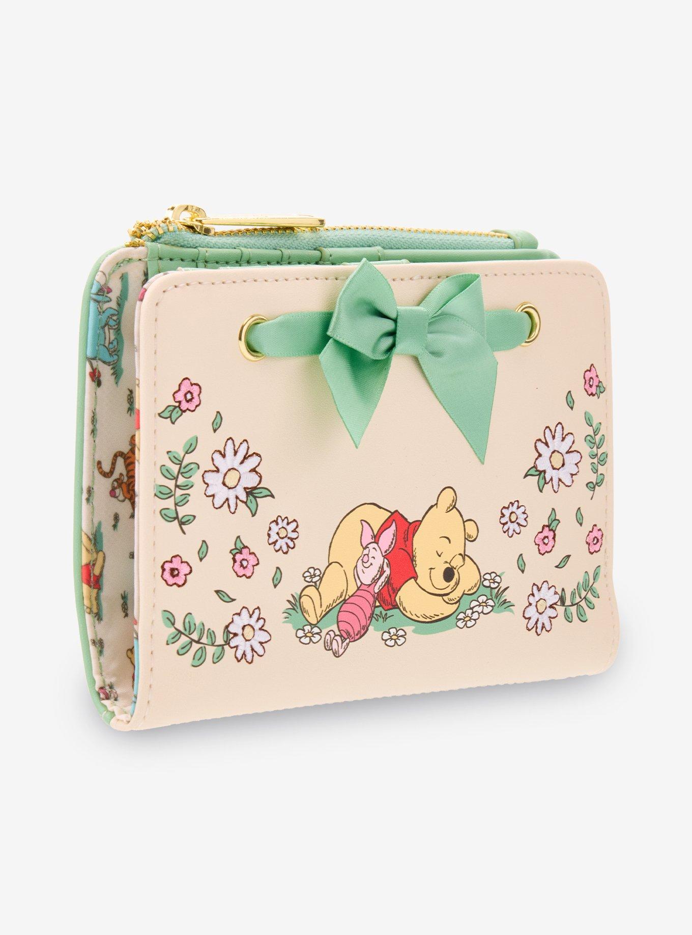 Loungefly Disney Winnie the Pooh Floral Gingham Wallet - BoxLunch Exclusive, , hi-res