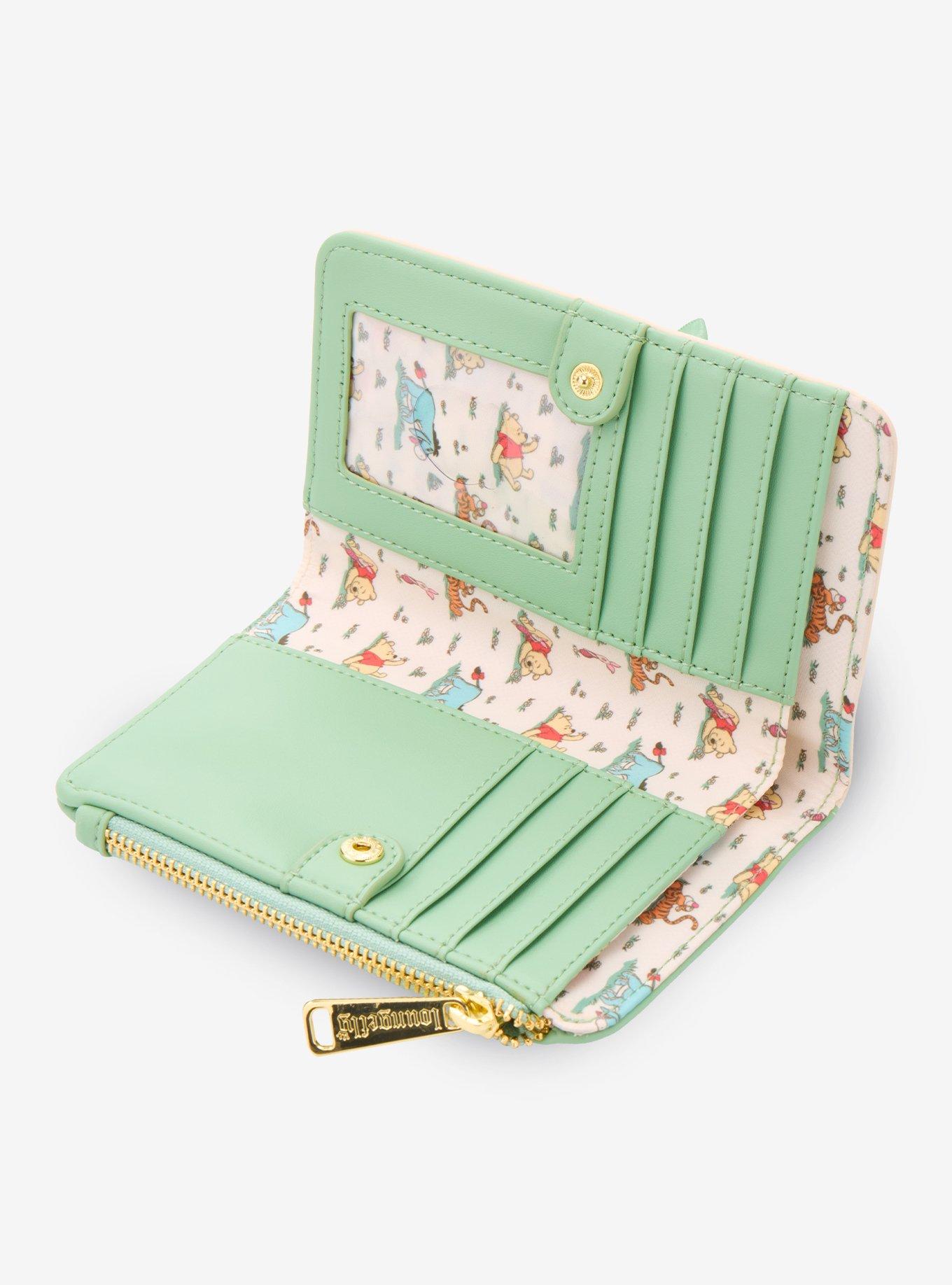 Loungefly Disney Winnie the Pooh Floral Gingham Wallet - BoxLunch Exclusive, , alternate