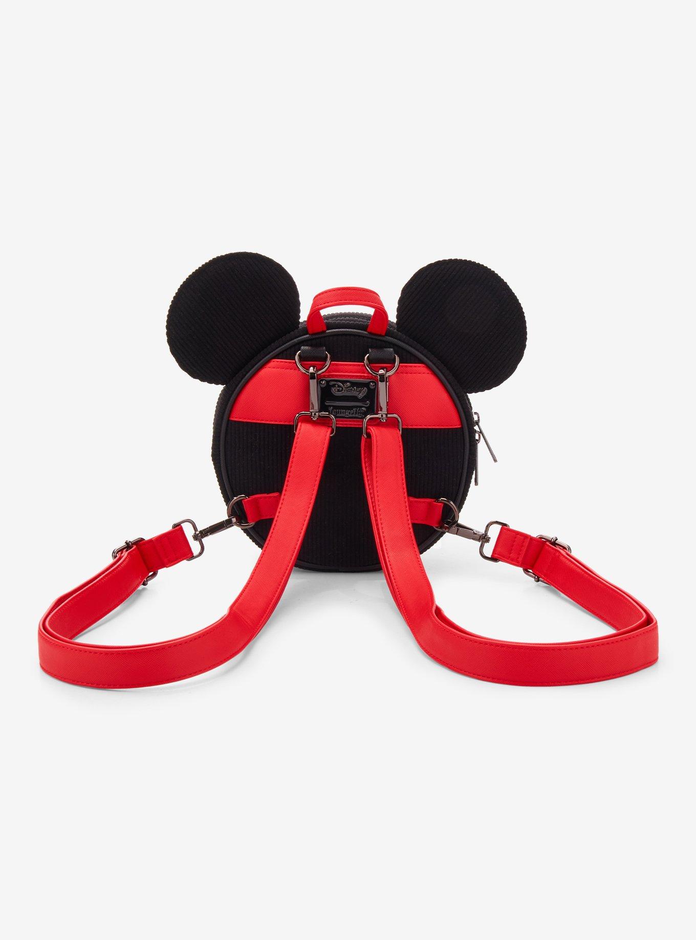 Loungefly Disney Mickey Mouse Corduroy Convertible Mini Backpack - BoxLunch Exclusive, , alternate