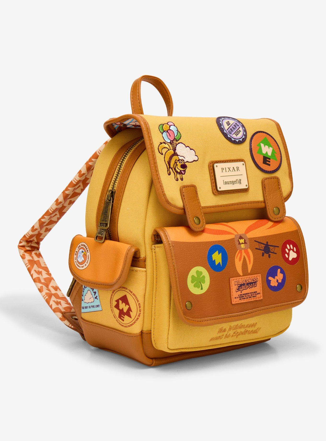 Loungefly Disney Pixar Up Patchwork Canvas Min Backpack - BoxLunch Exclusive, , hi-res