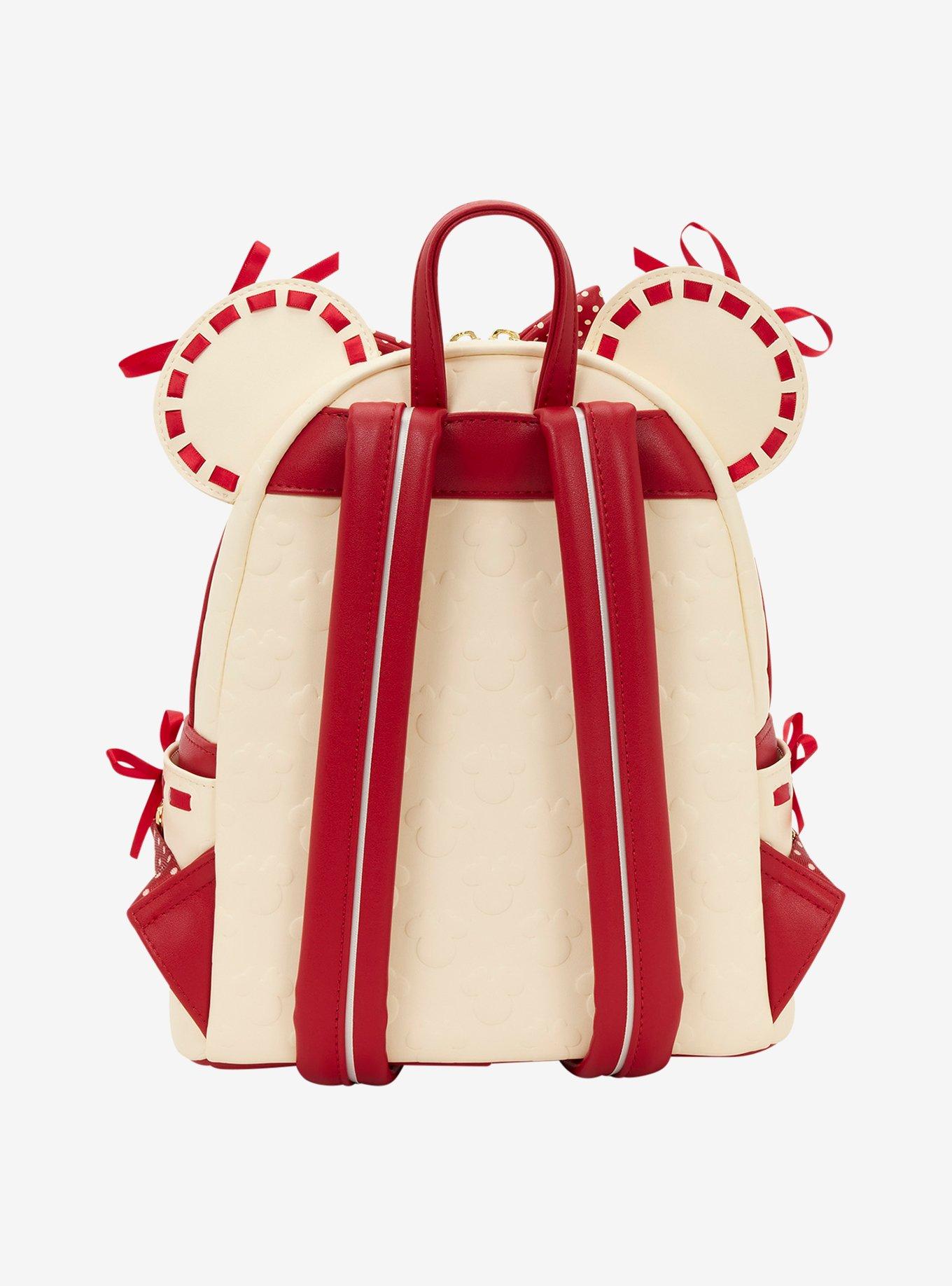 Loungefly Disney Minnie Mouse Polka Dot Mini Backpack, , alternate