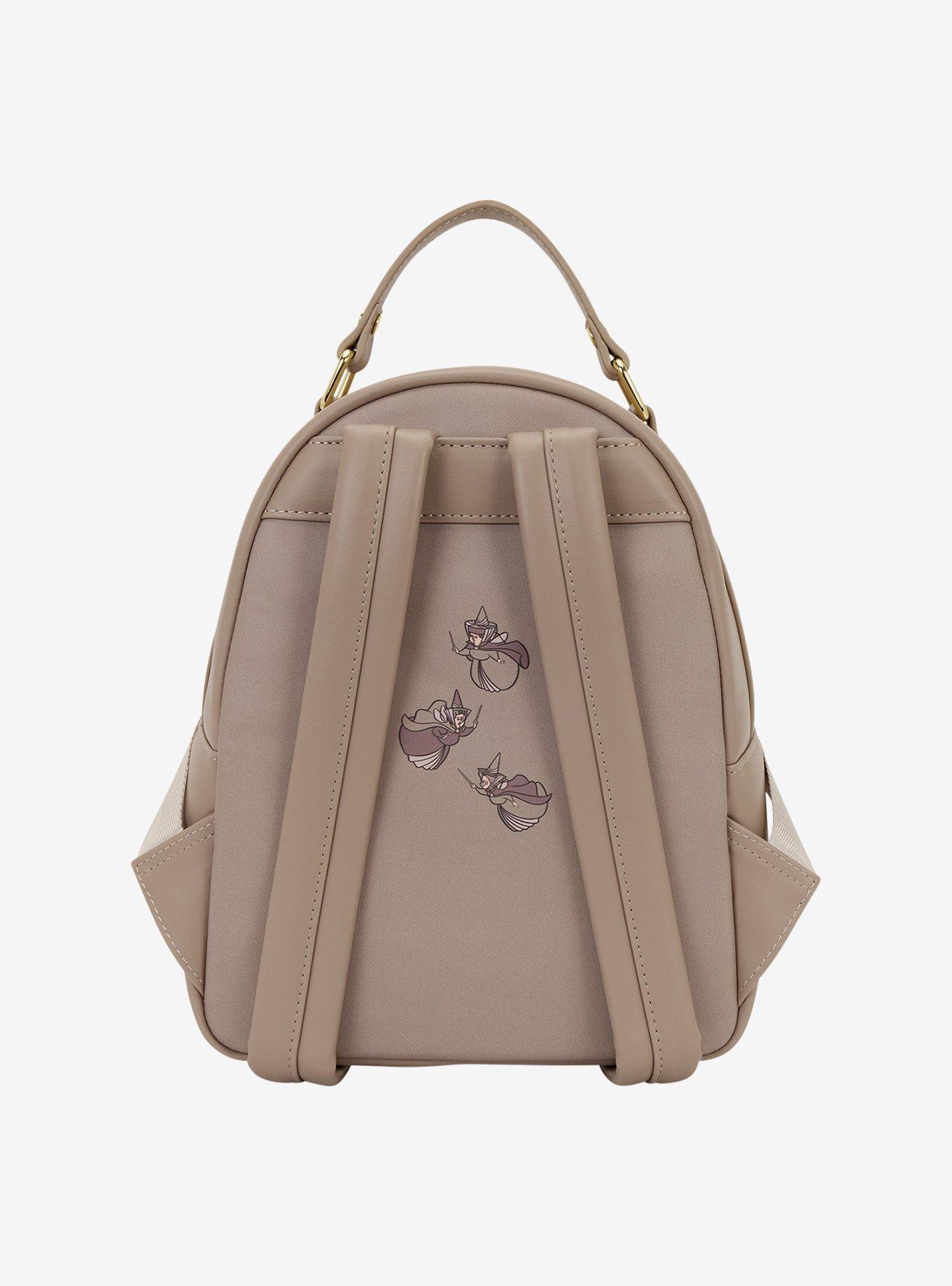 Loungefly Disney Sleeping Beauty Aurora & Maleficent Spinning Wheel Mini Backpack, , alternate