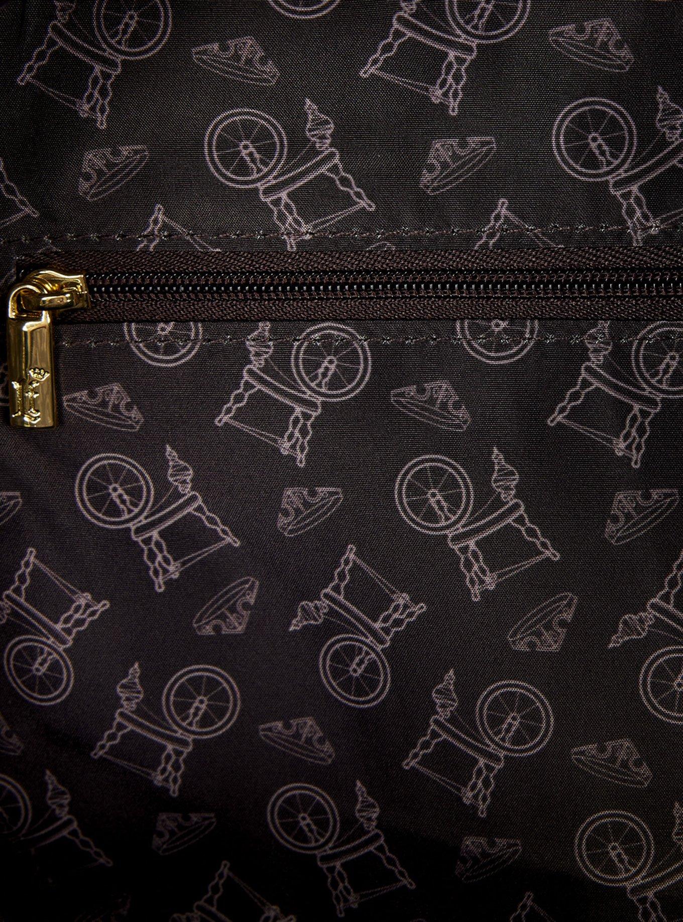 Loungefly Disney Sleeping Beauty Aurora & Maleficent Spinning Wheel Mini Backpack, , alternate