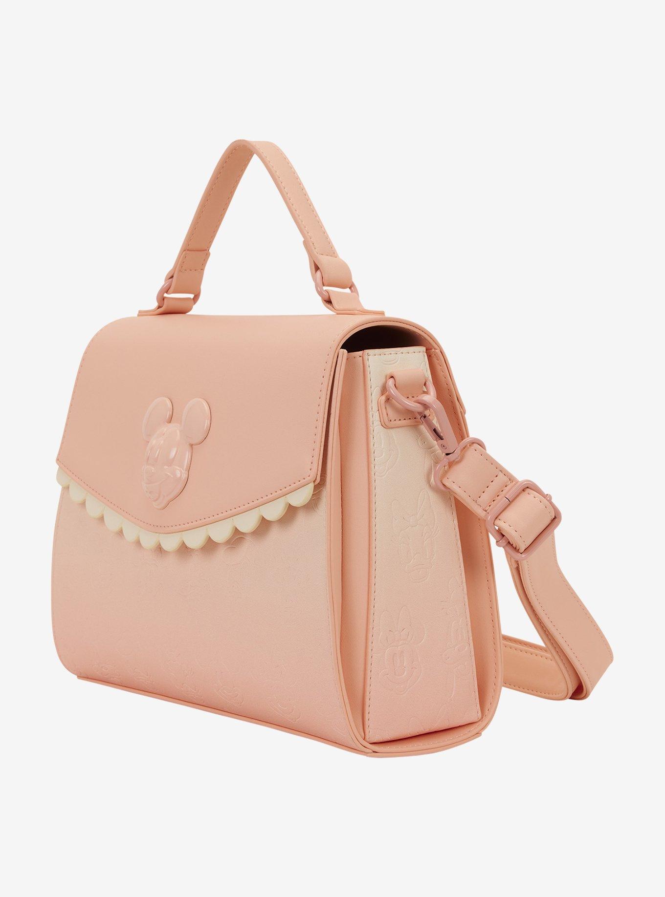 Loungefly Disney Mickey and Friends Pastel Pink Crossbody Bag