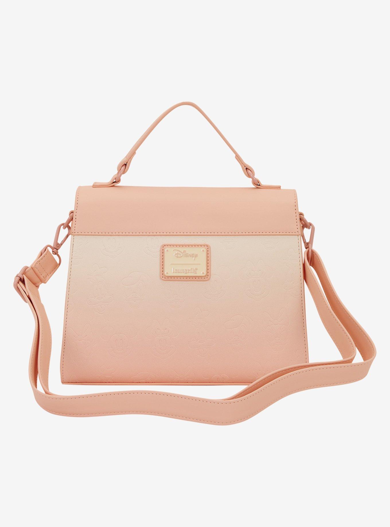 Loungefly Disney Mickey and Friends Pastel Pink Crossbody Bag, , alternate