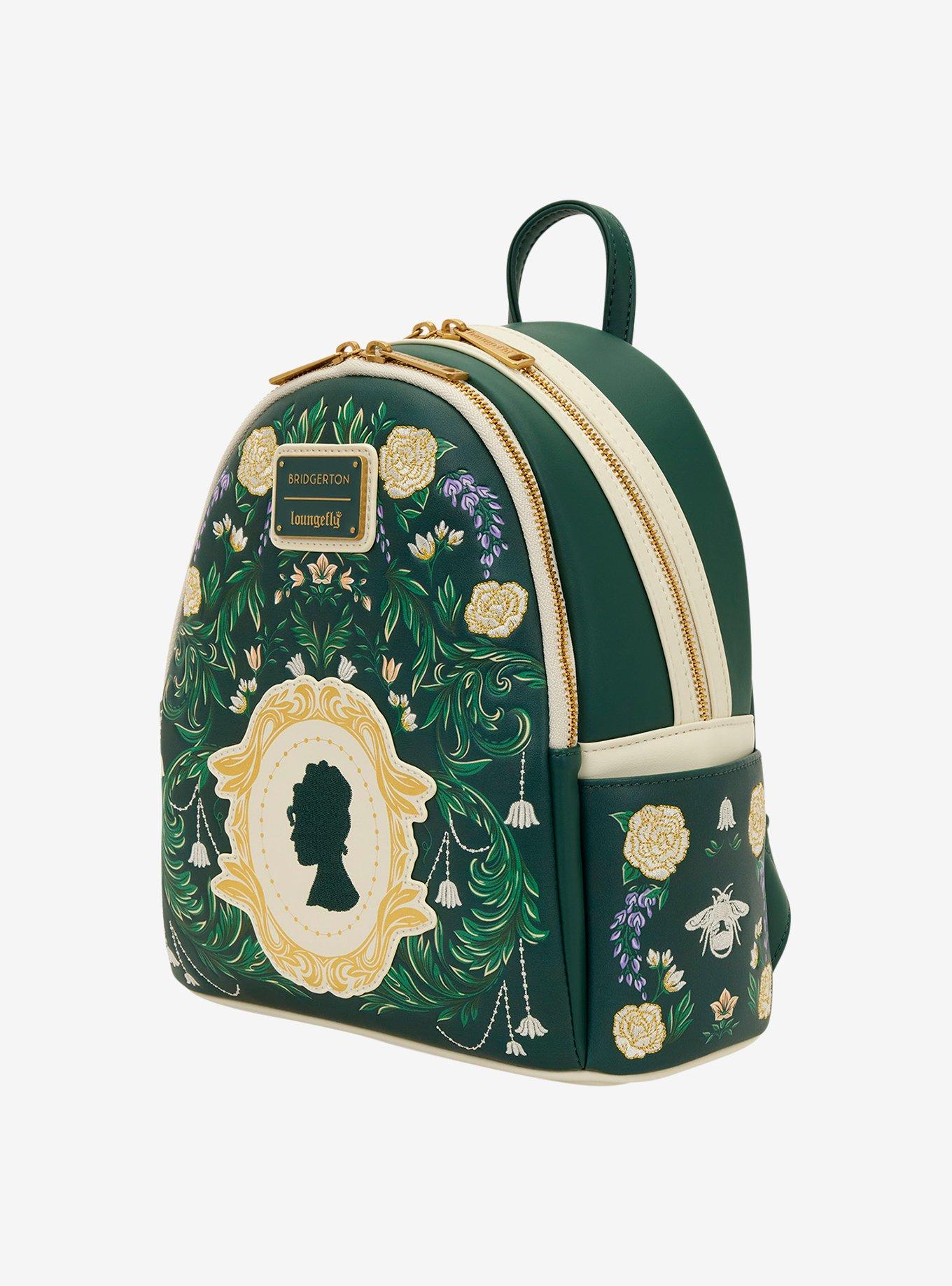 Loungefly Bridgerton Floral Silhouette Mini Backpack