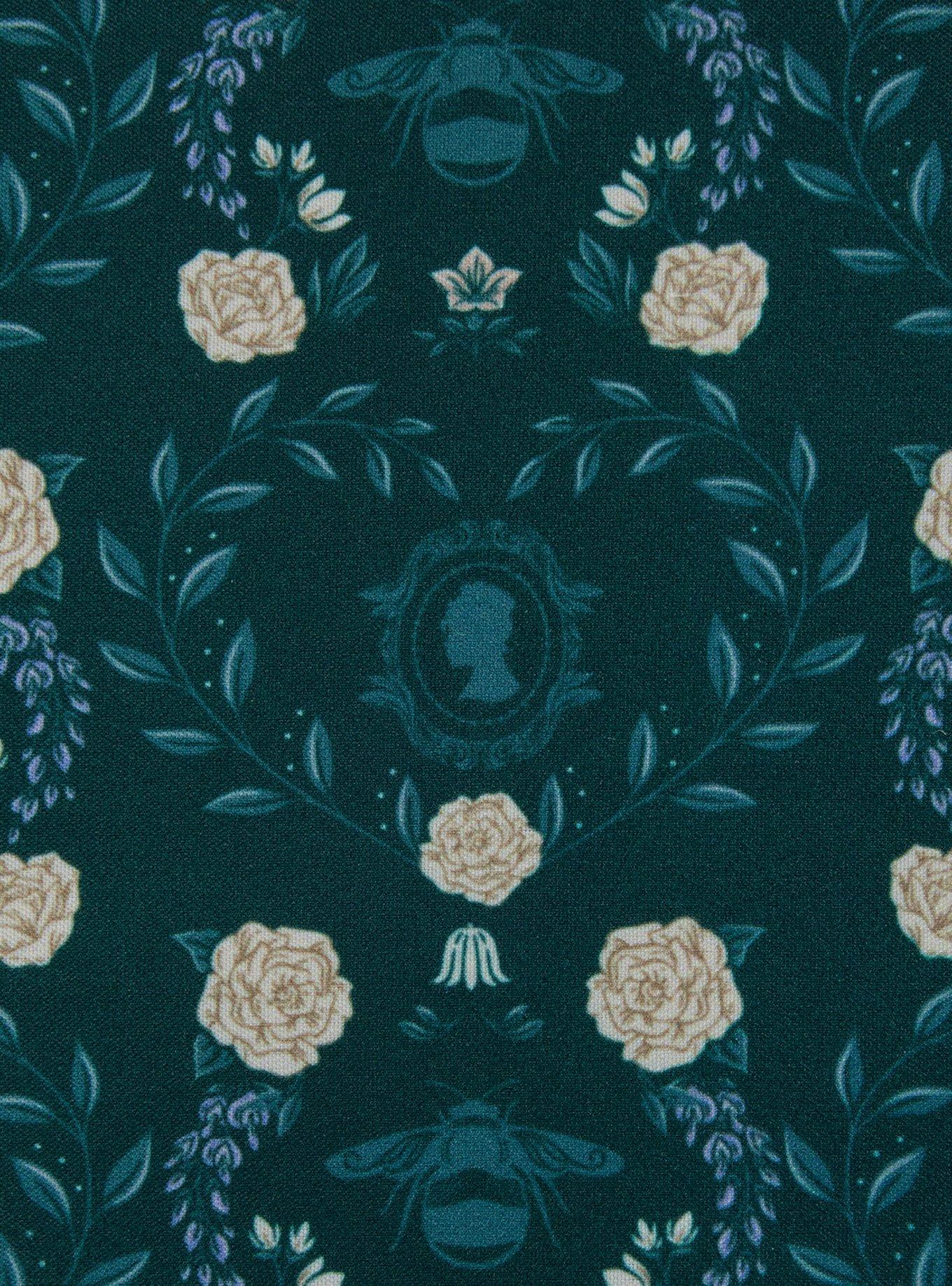 Loungefly Bridgerton Floral Silhouette Mini Backpack