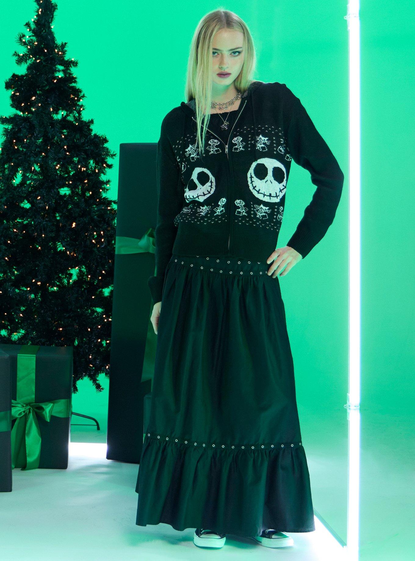 Her Universe The Nightmare Before Christmas Jack Fair Isle Girls Hoodie, , hi-res