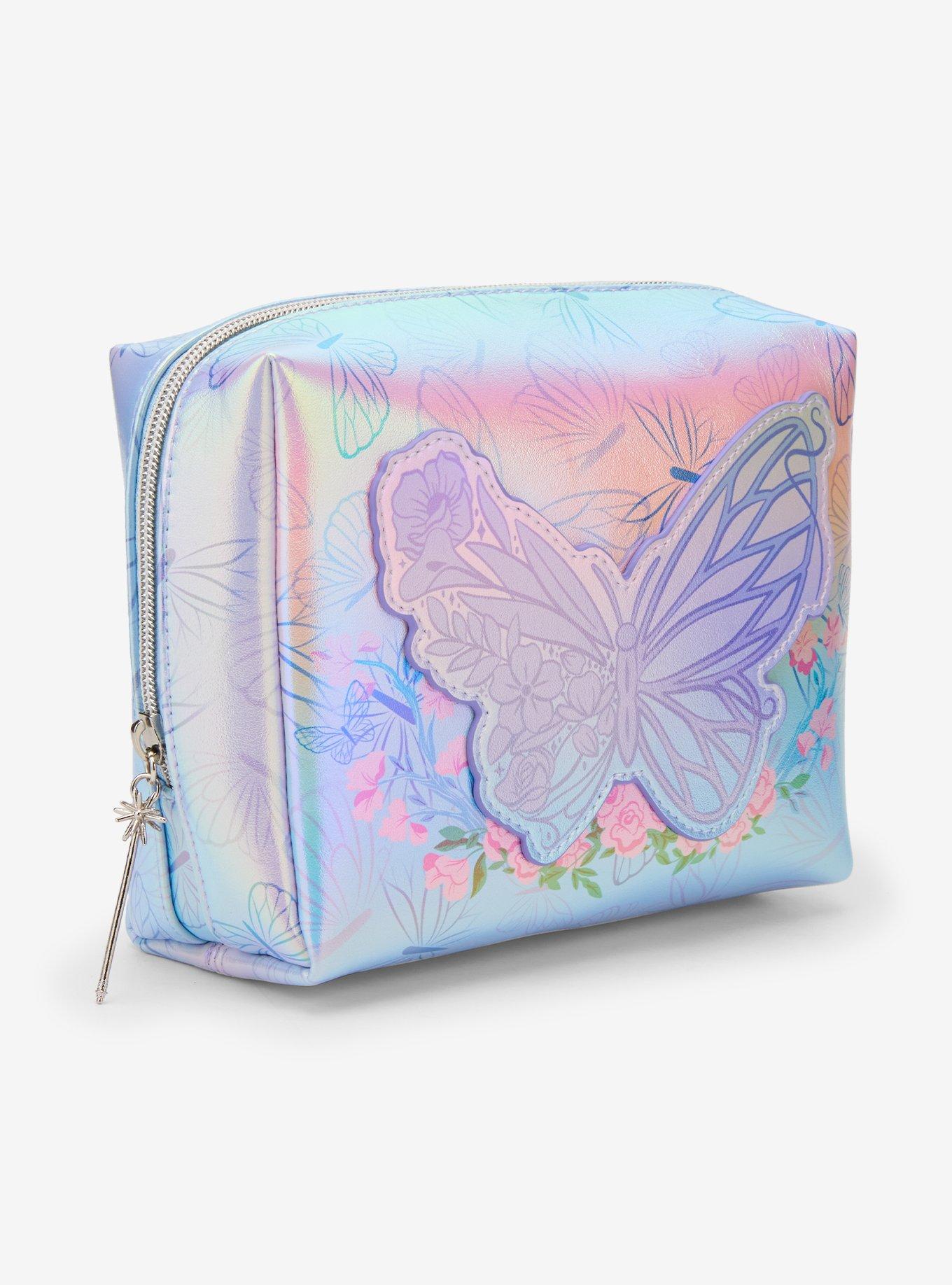 Wicked Glinda Butterfly Iridescent Cosmetic Bag - BoxLunch Exclusive, , alternate