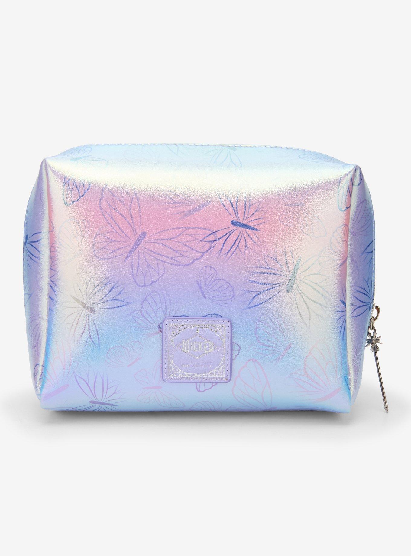 Wicked Glinda Butterfly Iridescent Cosmetic Bag - BoxLunch Exclusive, , alternate
