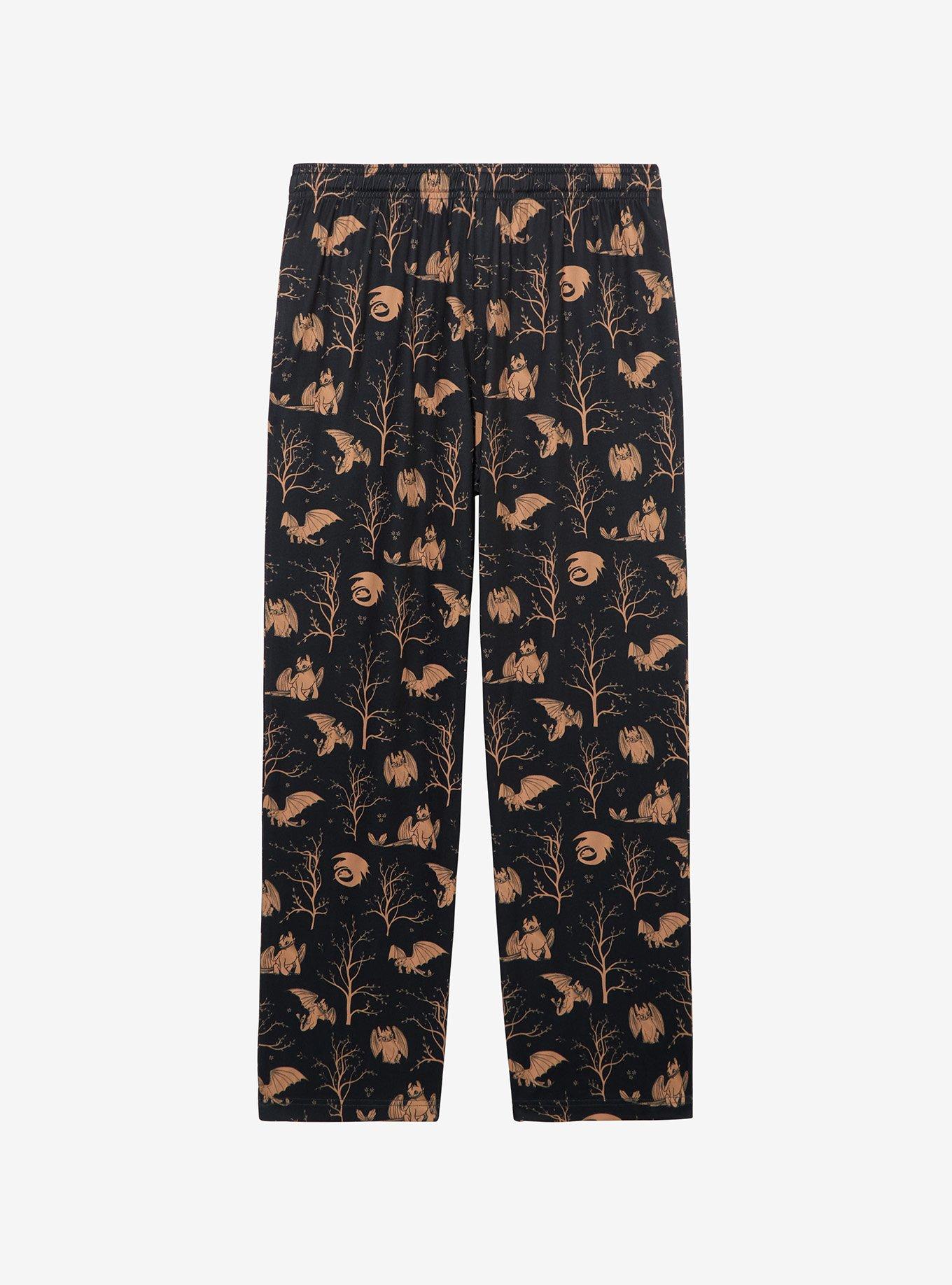 DreamWorks How to Train Your Dragon Toothless Trees Sleep Pants - BoxLunch Exclusive, , hi-res