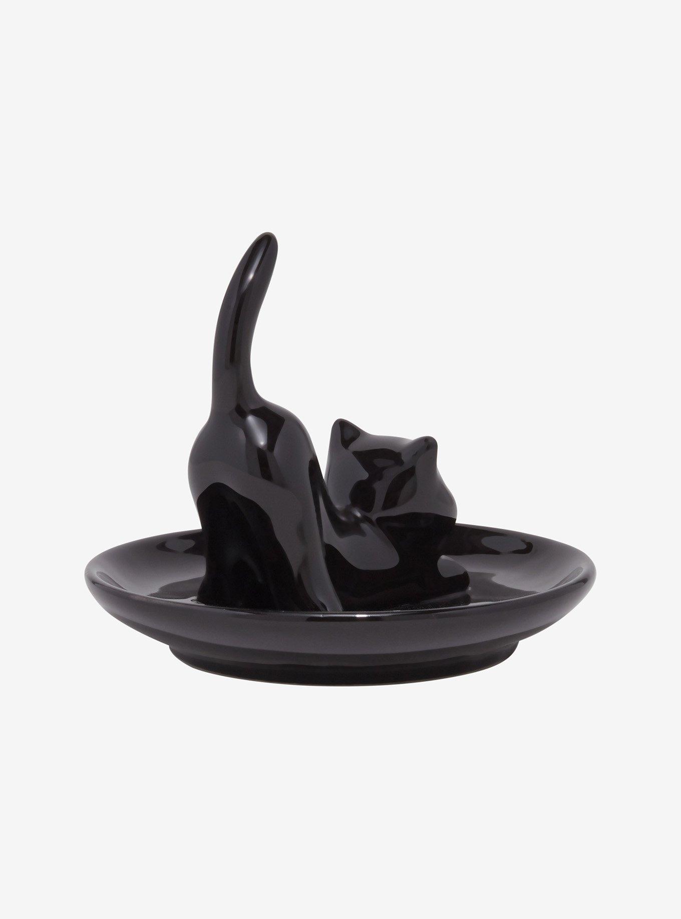 Black Cat Ceramic Trinket Tray Hot Topic Exclusive, , alternate