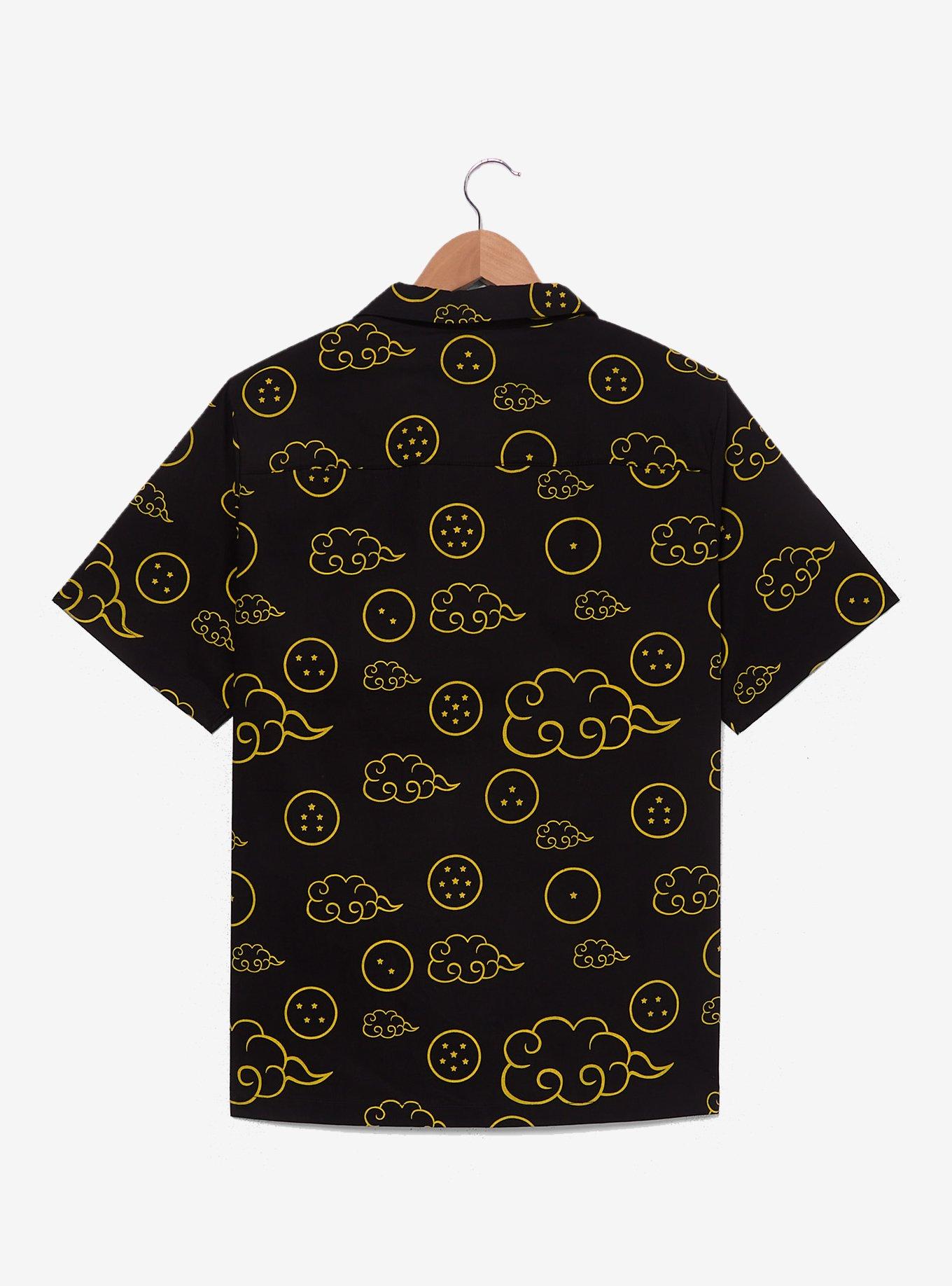 Dragon Ball Z Tonal Woven Button-Up — BoxLunch Exclusive, , hi-res