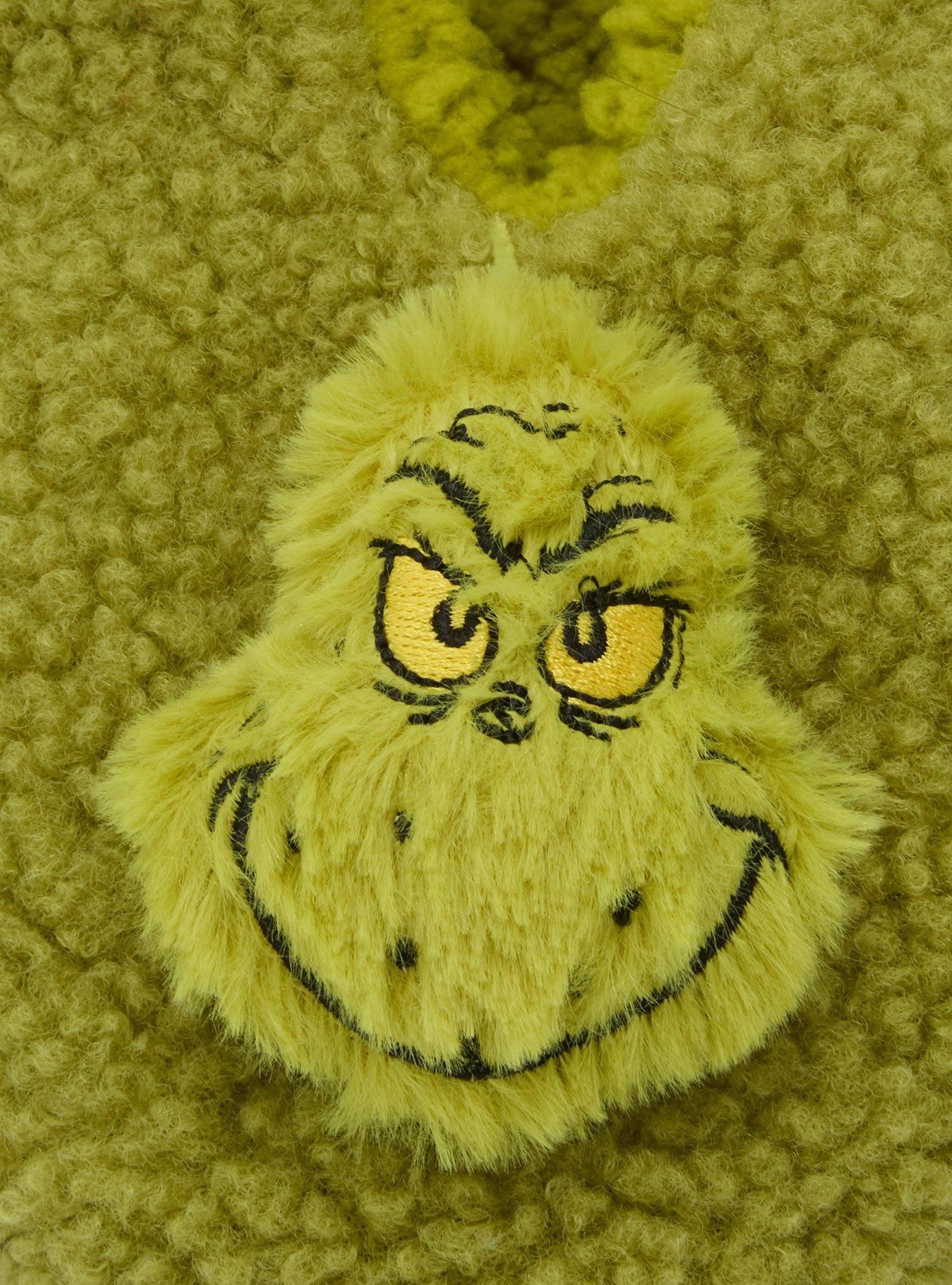 How the Grinch Stole Christmas Grinch 3D Sherpa Slipper Socks &mdash; BoxLunch Exclusive, , alternate