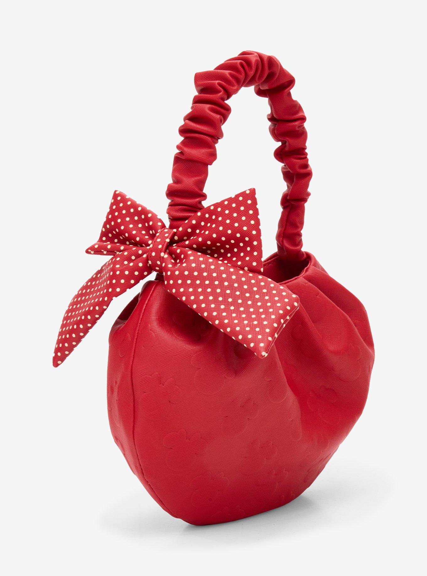 Loungefly Disney Minnie Mouse Red Polka Dot Bow Handbag, , hi-res