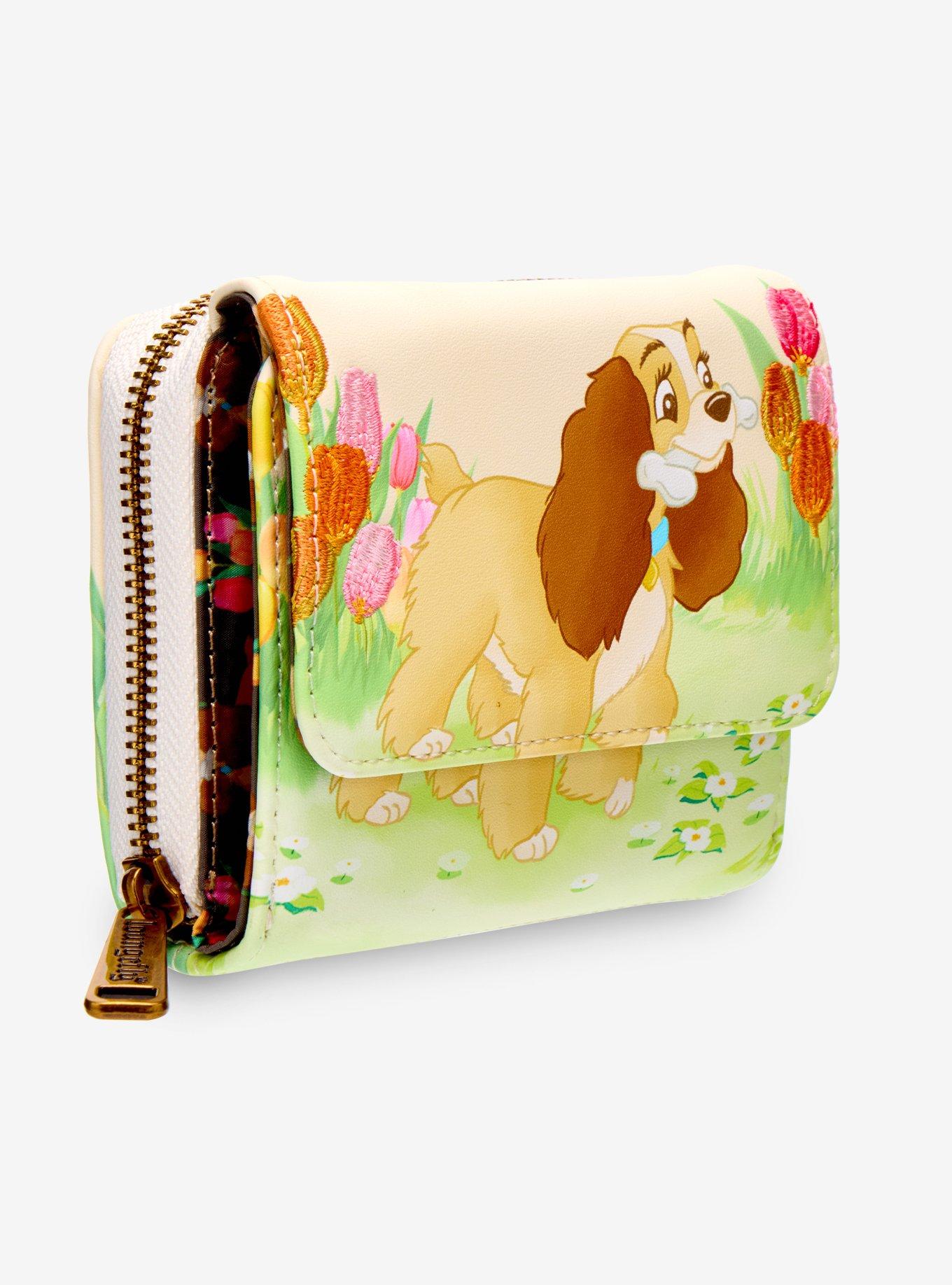 Loungefly Disney Lady And The Tramp Tulips Mini Flap Wallet, , hi-res