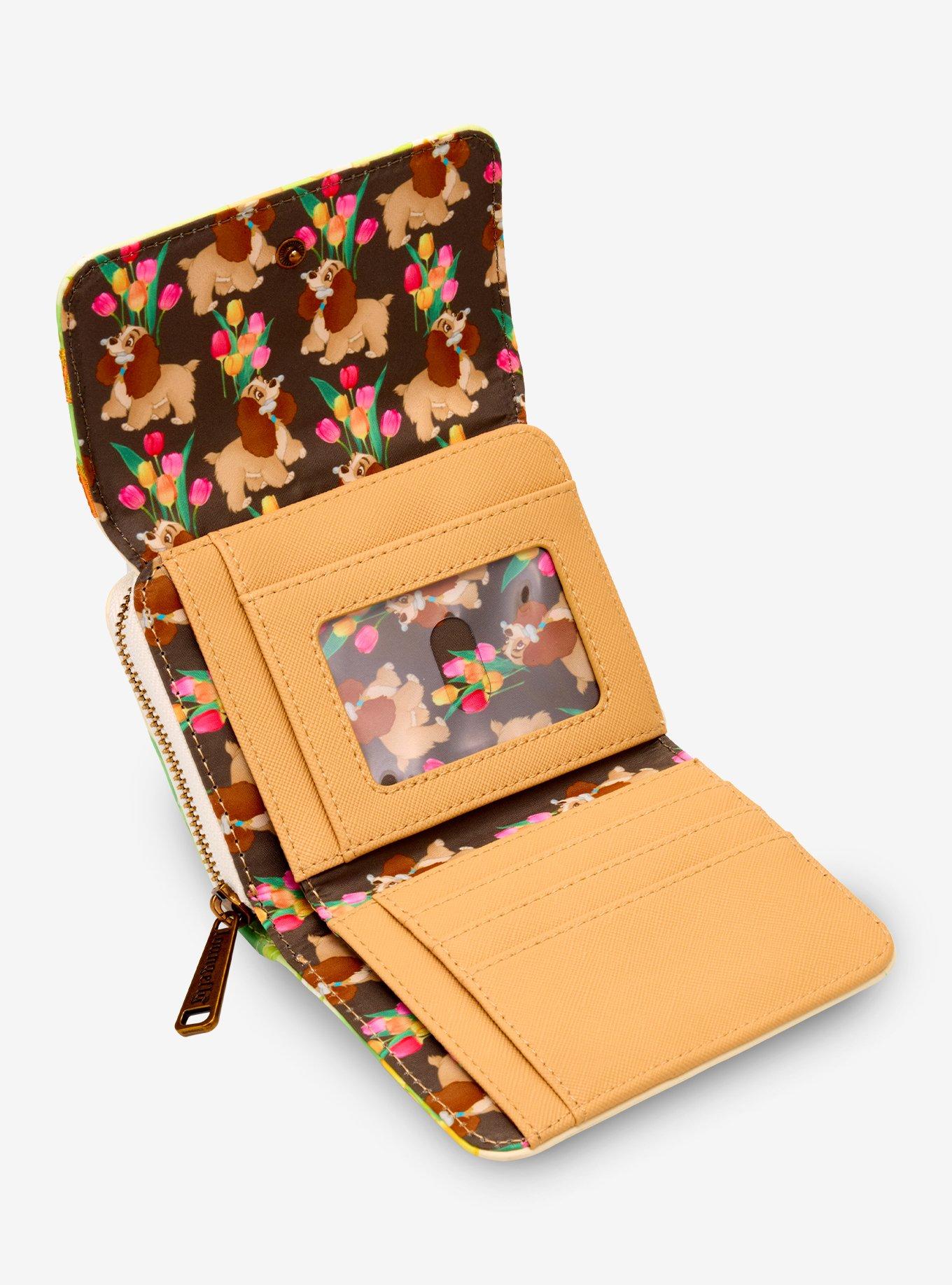 Loungefly Disney Lady And The Tramp Tulips Mini Flap Wallet, , alternate
