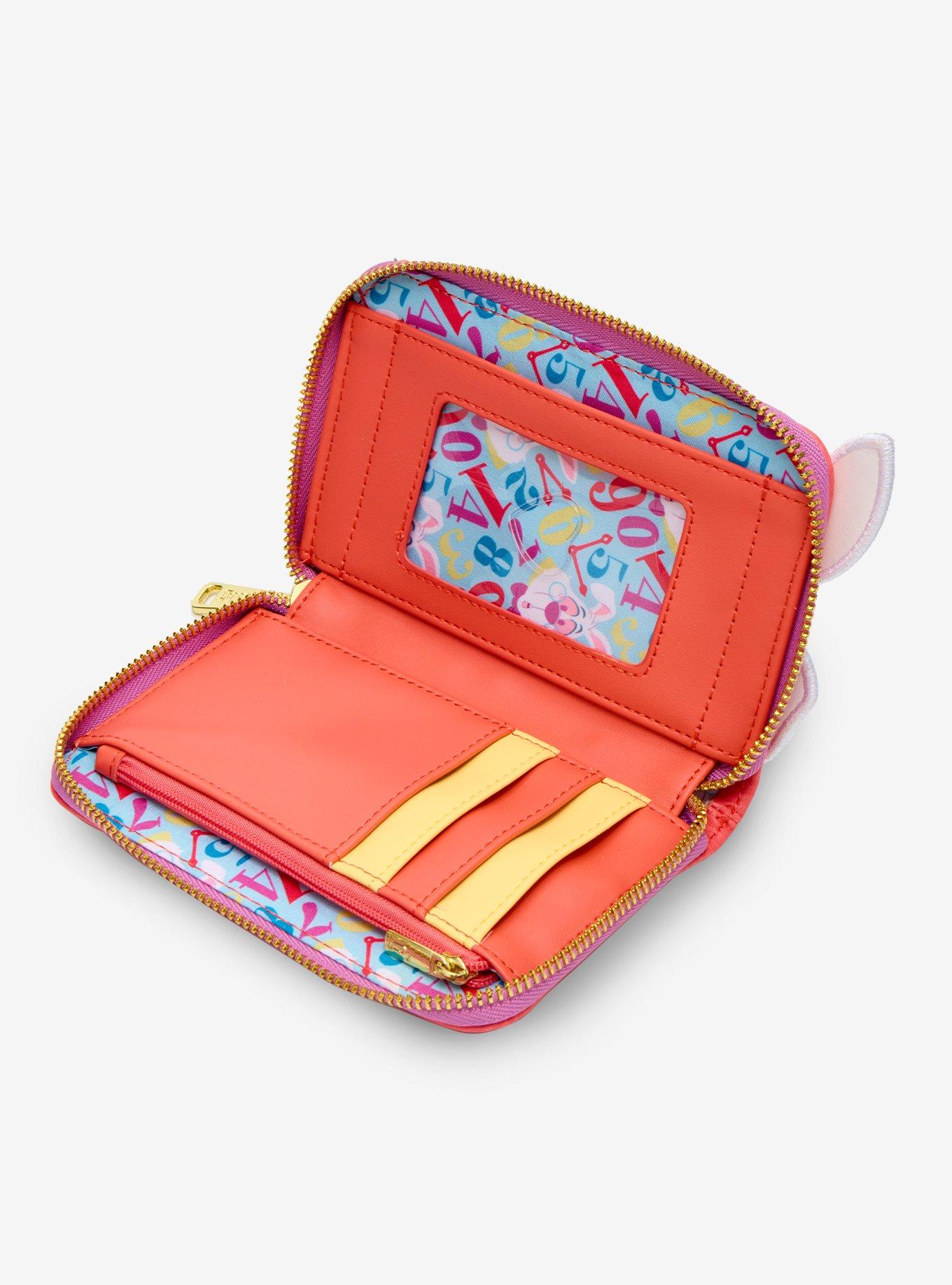 Loungefly Disney Alice In Wonderland White Rabbit Fuzzy Mini Zipper Wallet, , alternate