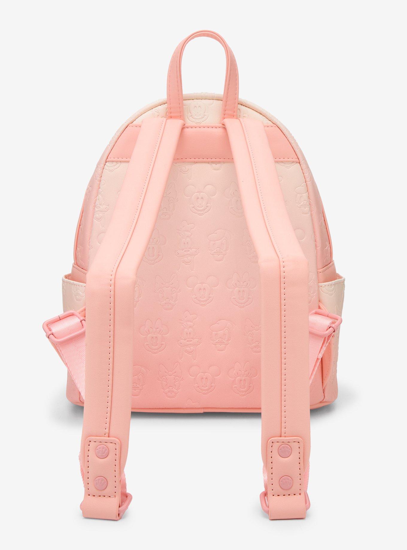 Loungefly Mickey Mouse & Friends Pink Ombr&eacute; Mini Backpack, , alternate