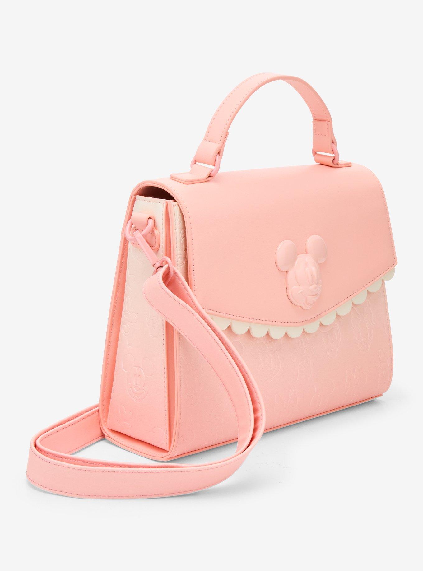 Loungefly Mickey Mouse & Friends Pastel Pink Crossbody Bag, , hi-res