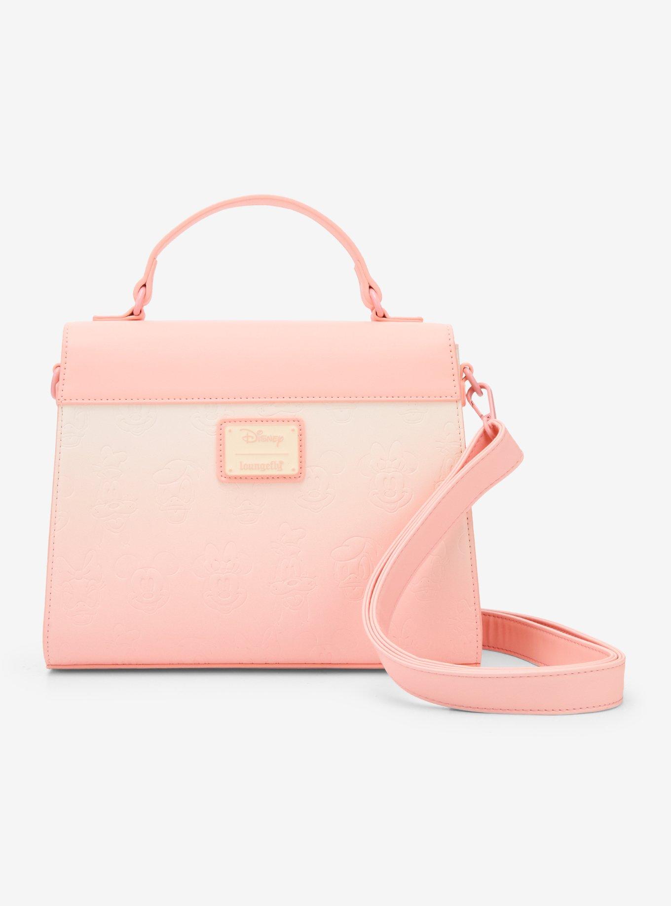 Loungefly Mickey Mouse & Friends Pastel Pink Crossbody Bag, , alternate