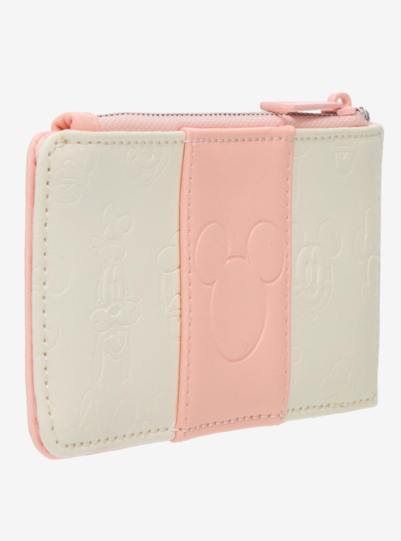 Loungefly Mickey Mouse & Friends Pink & White Cardholder, , hi-res