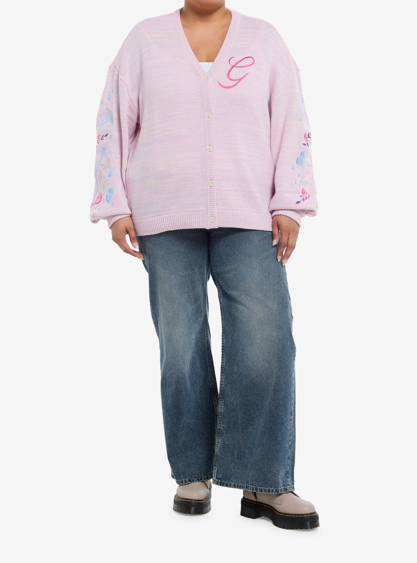 Her Universe Wicked Glinda Embroidered Girls Cardigan Plus Size, , hi-res