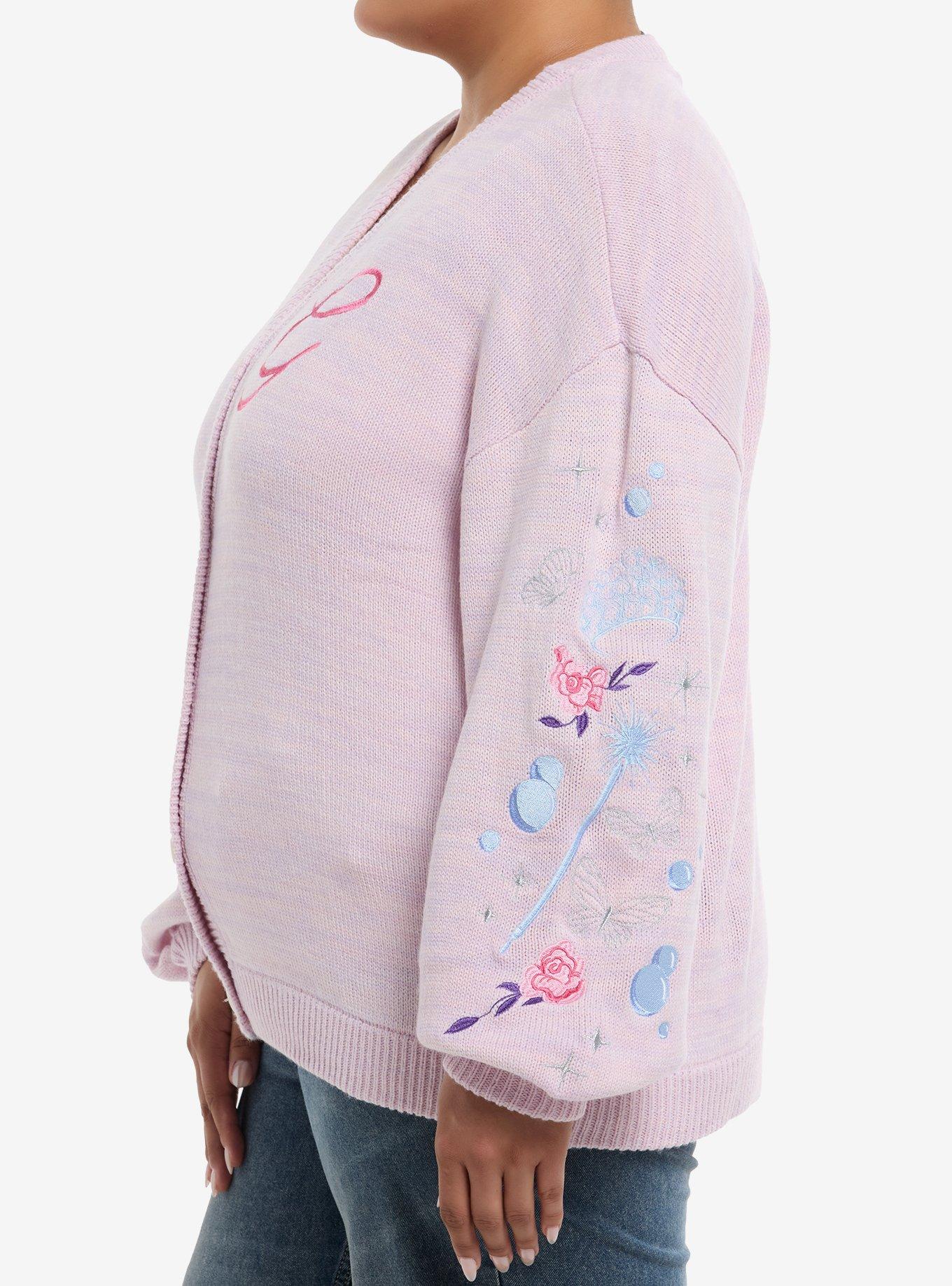 Her Universe Wicked Glinda Embroidered Girls Cardigan Plus Size, MULTI, alternate