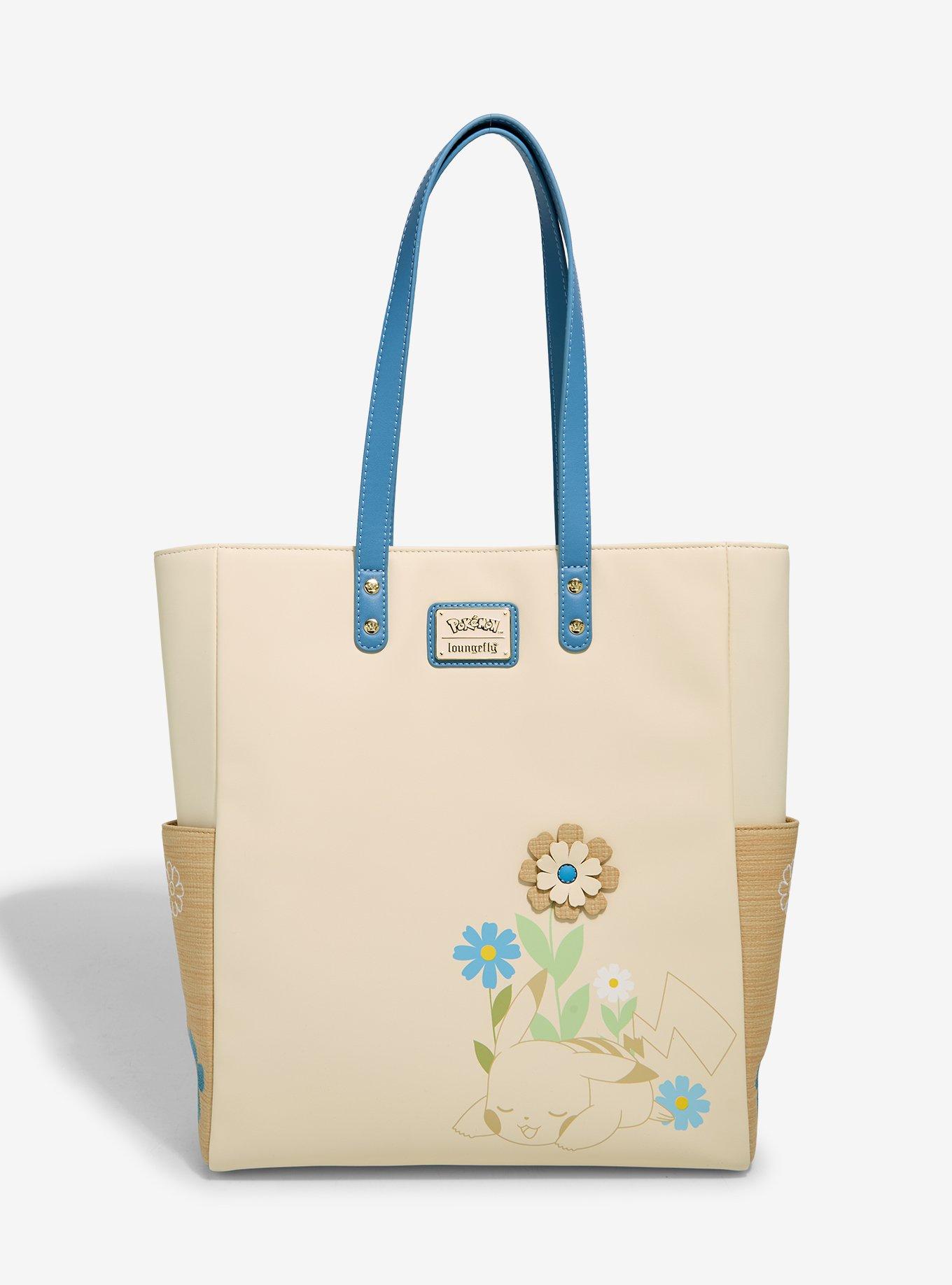 Loungefly Pok&eacute;mon Floral Rattan Tote Bag With Coin Purse, , alternate