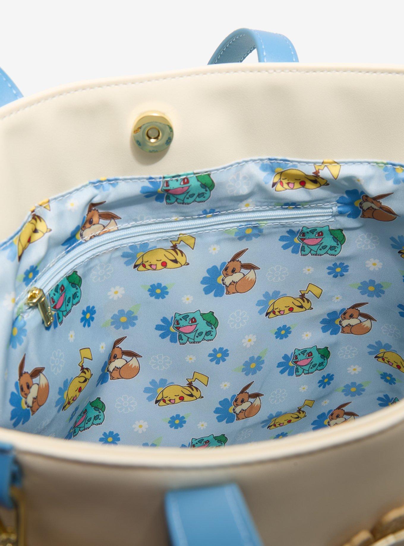 Loungefly Pok&eacute;mon Floral Rattan Tote Bag With Coin Purse, , alternate