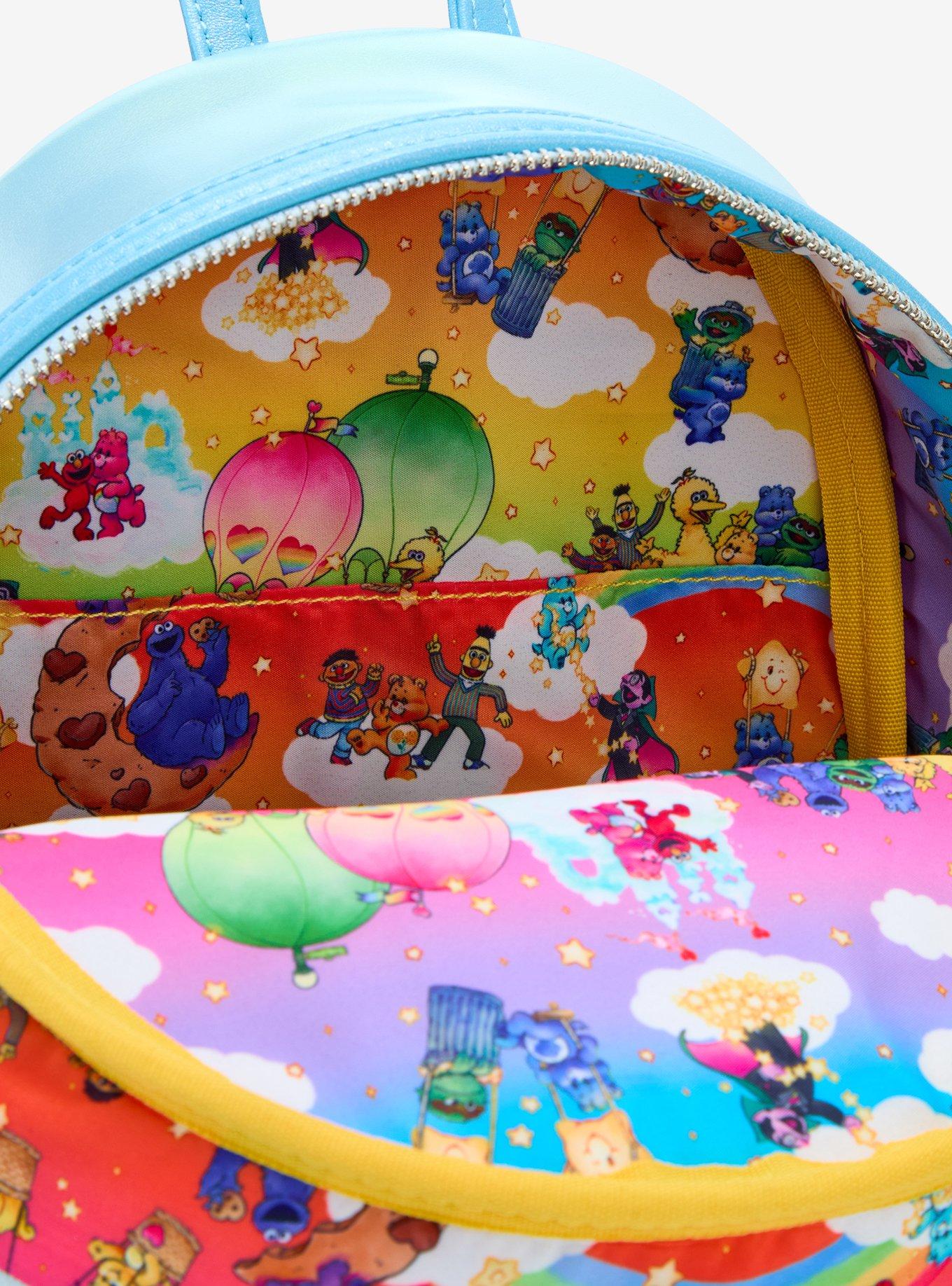 Loungefly Care Bears X Sesame Street Rainbow Mini Backpack, , alternate
