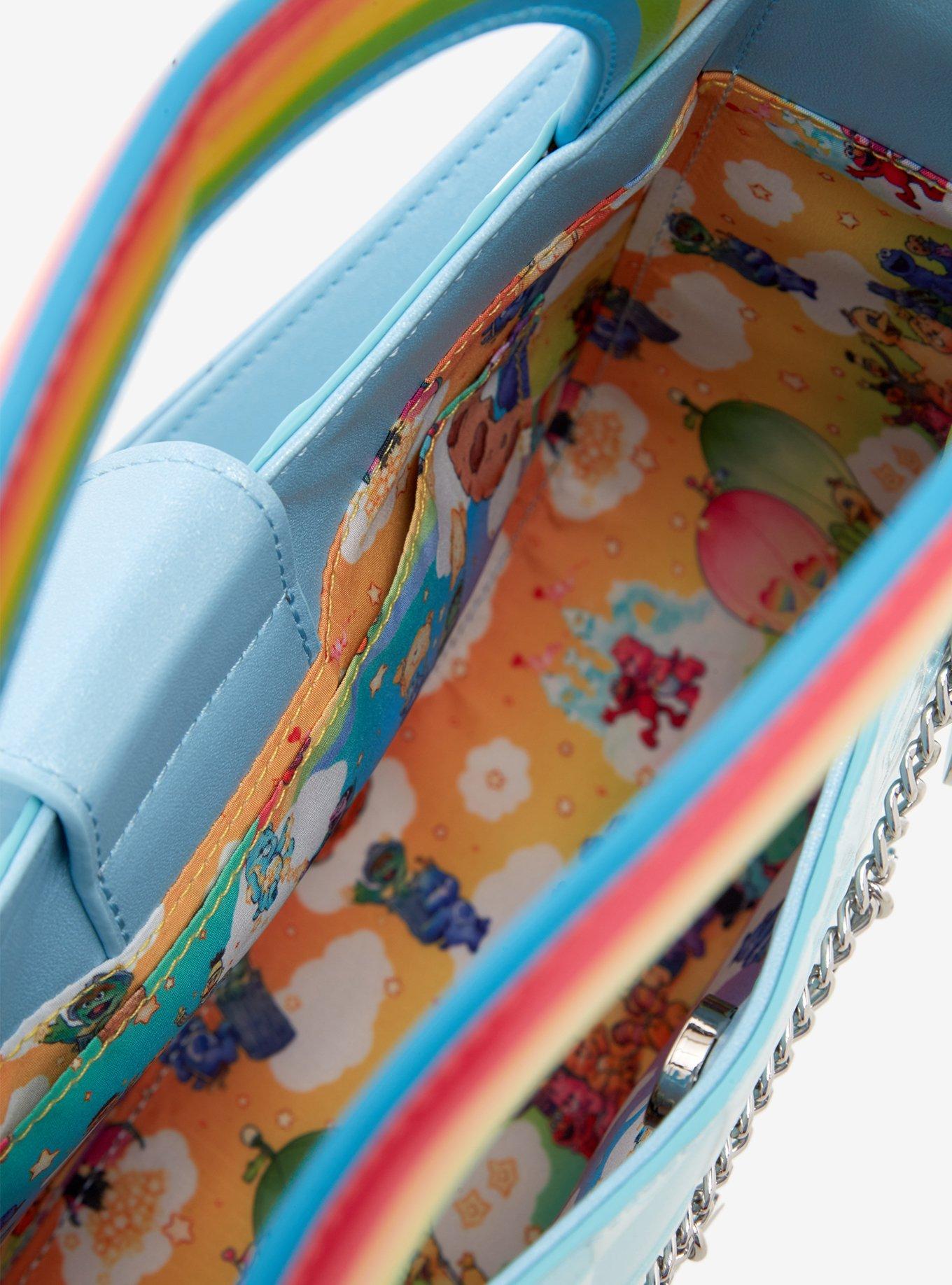 Loungefly Care Bears X Sesame Street Checker Rainbow Crossbody Bag, , alternate