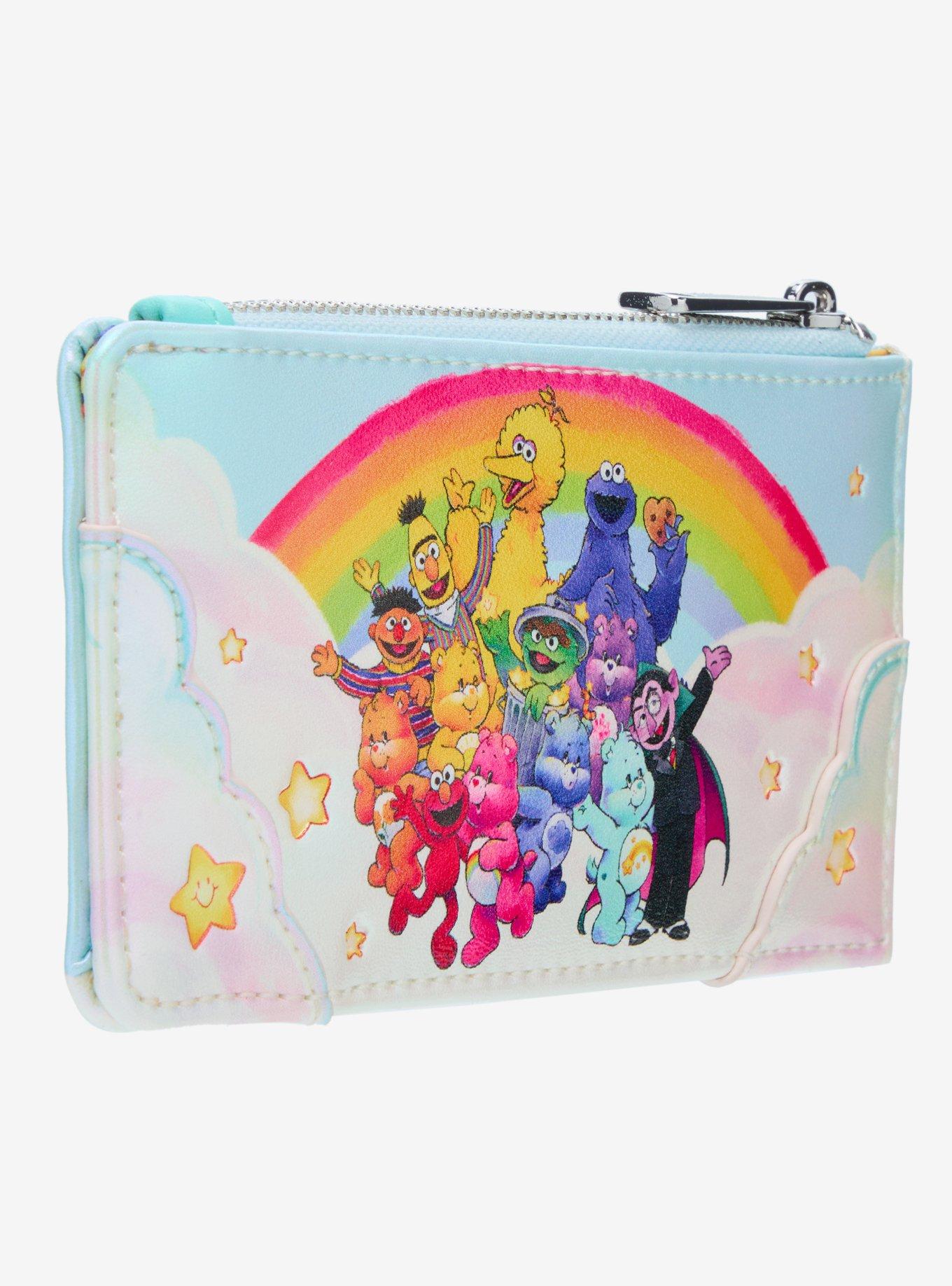 Loungefly Care Bears X Sesame Street Group Rainbow Cardholder, , hi-res