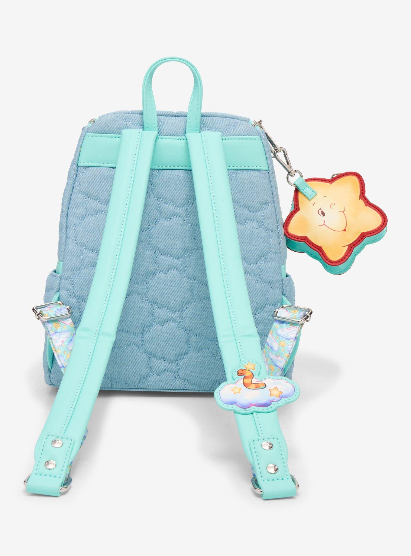 Loungefly Care Bears X Sesame Street Patches Denim Mini Backpack, , alternate