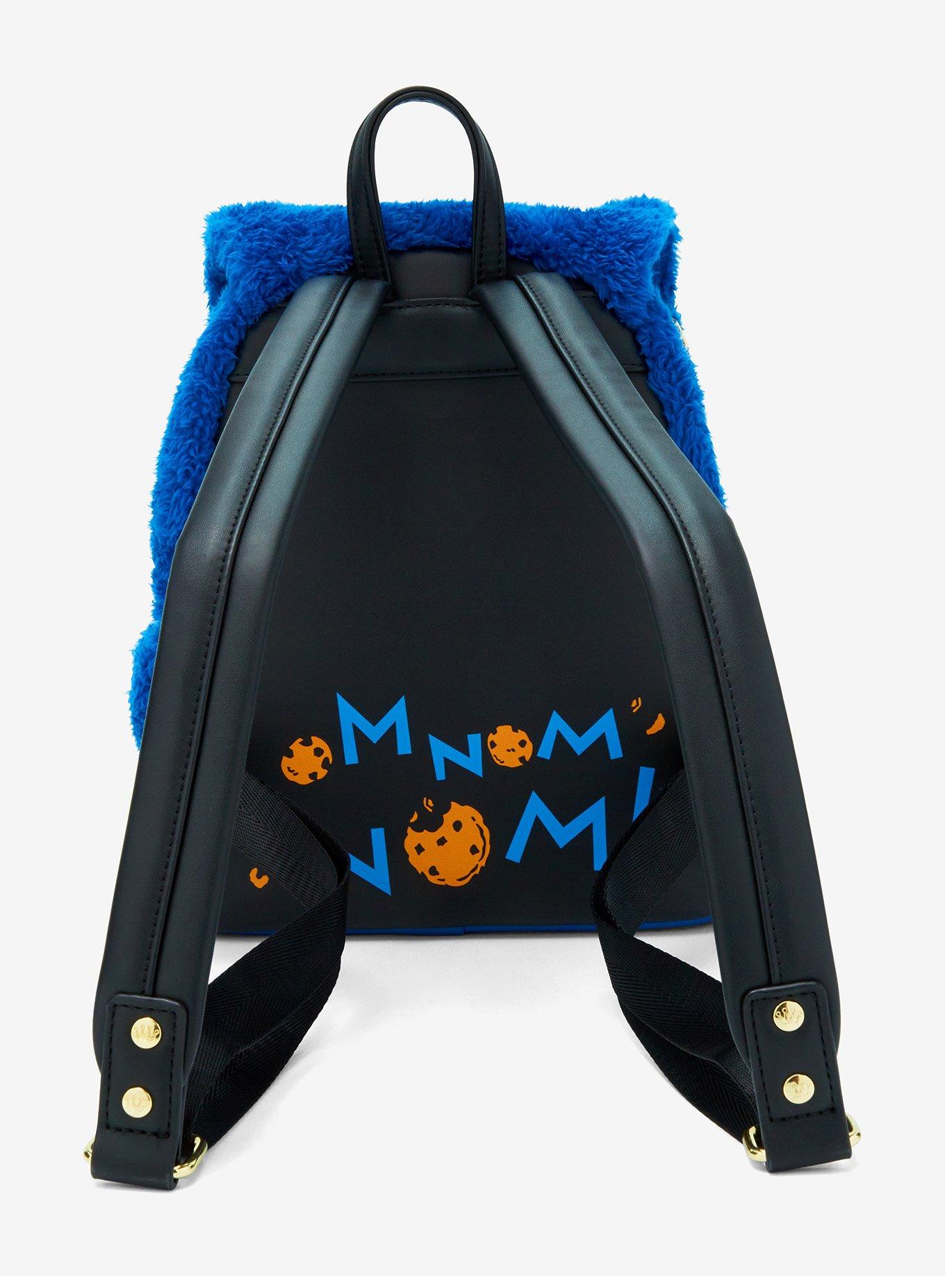 Loungefly Sesame Street Cookie Monster Plush Figural Mini Backpack With Coin Purse, , alternate