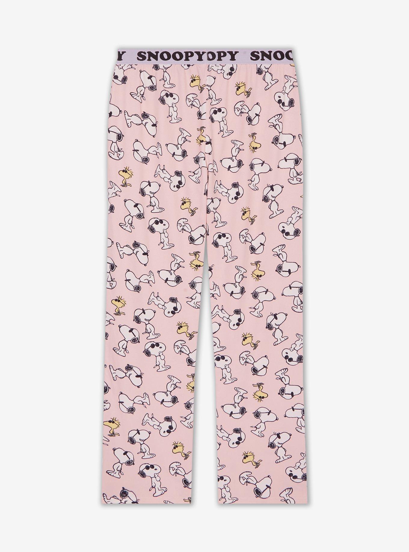 Peanuts Snoopy & Woodstock Sunglasses Women's Sleep Pants, , hi-res