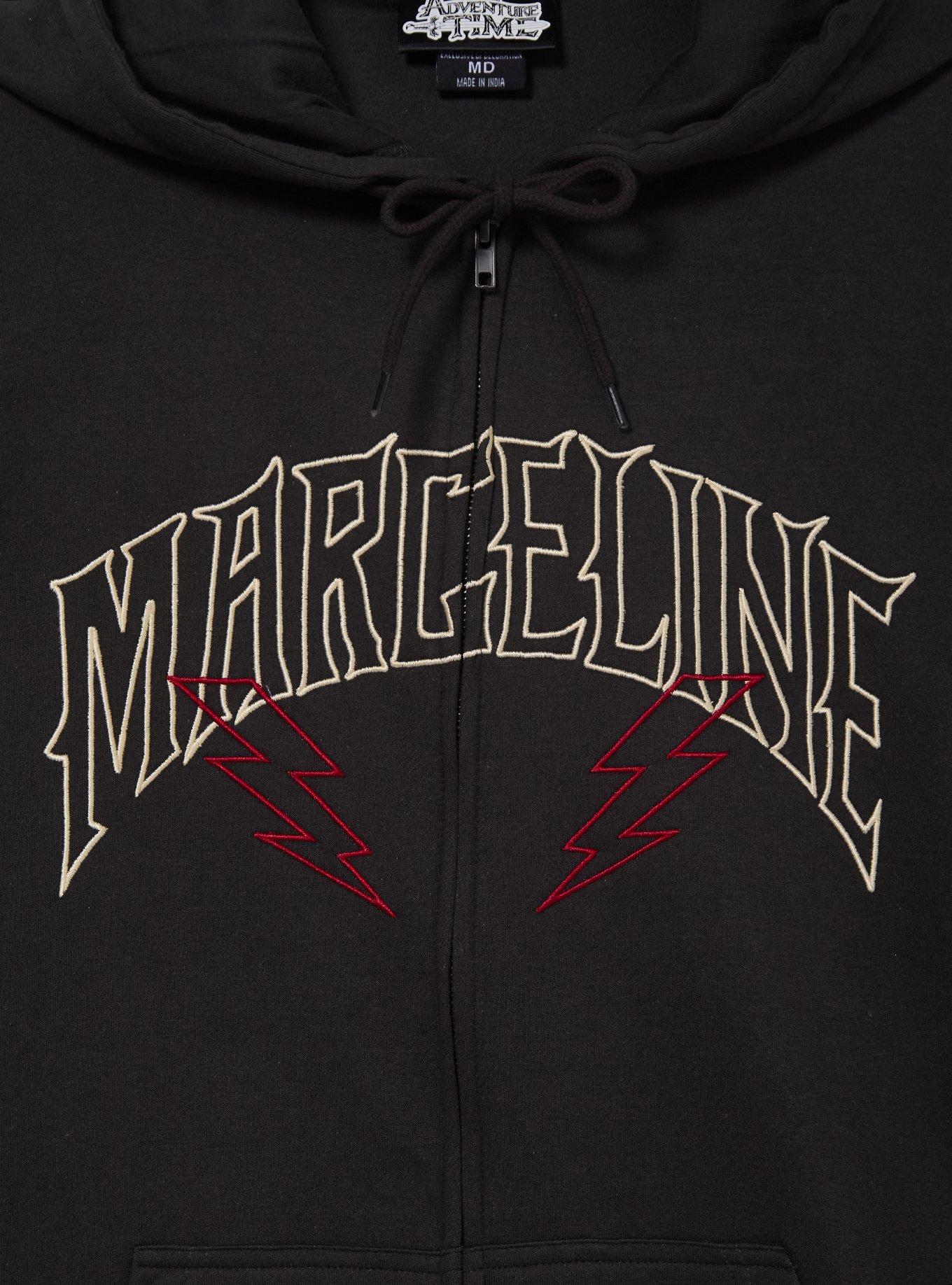 Adventure Time Marceline Embroidered Zippered Hoodie - BoxLunch Exclusive, BLACK, alternate