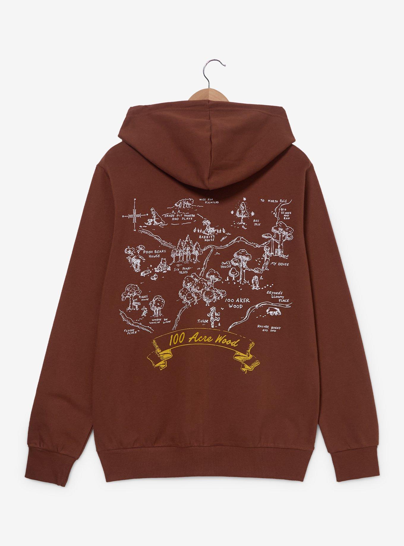 Disney Winnie the Pooh Hundred Acre Wood Zippered Hoodie &mdash; BoxLunch Exclusive, , hi-res