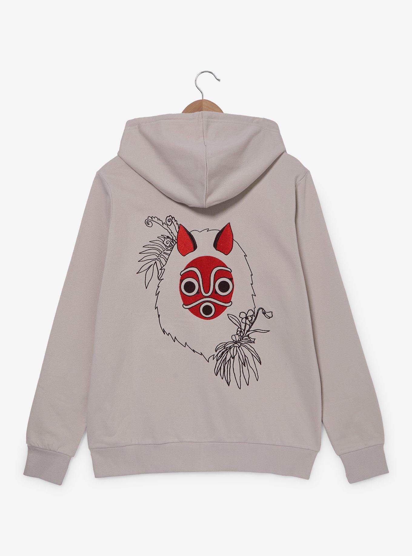 Studio Ghibli&reg; Princess Mononoke Icons Embroiderd Zipperd Hoodie, , hi-res