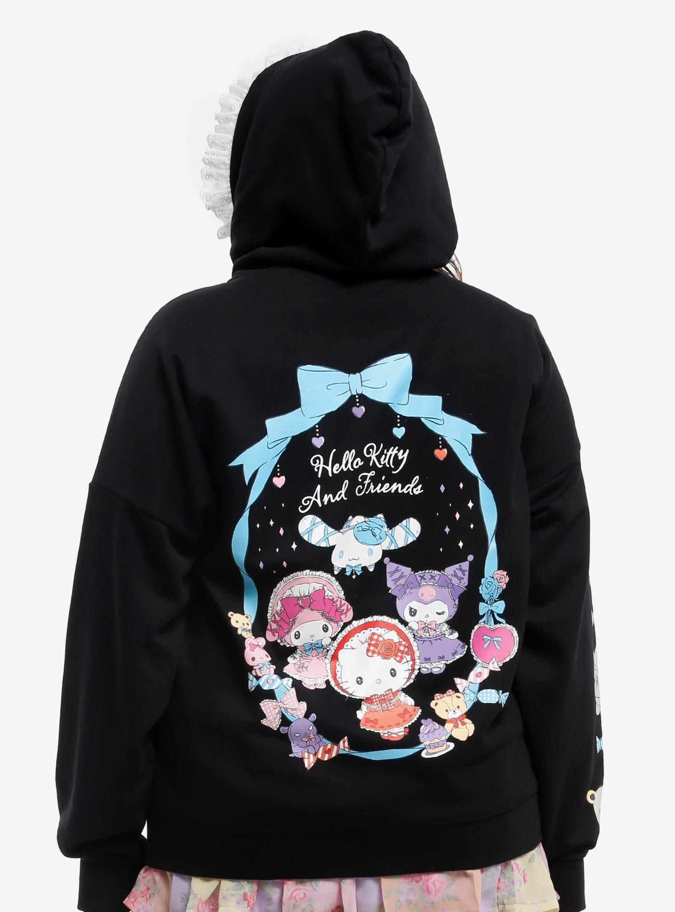 Hello Kitty And Friends Lolita Girls Hoodie Plus Size, , hi-res