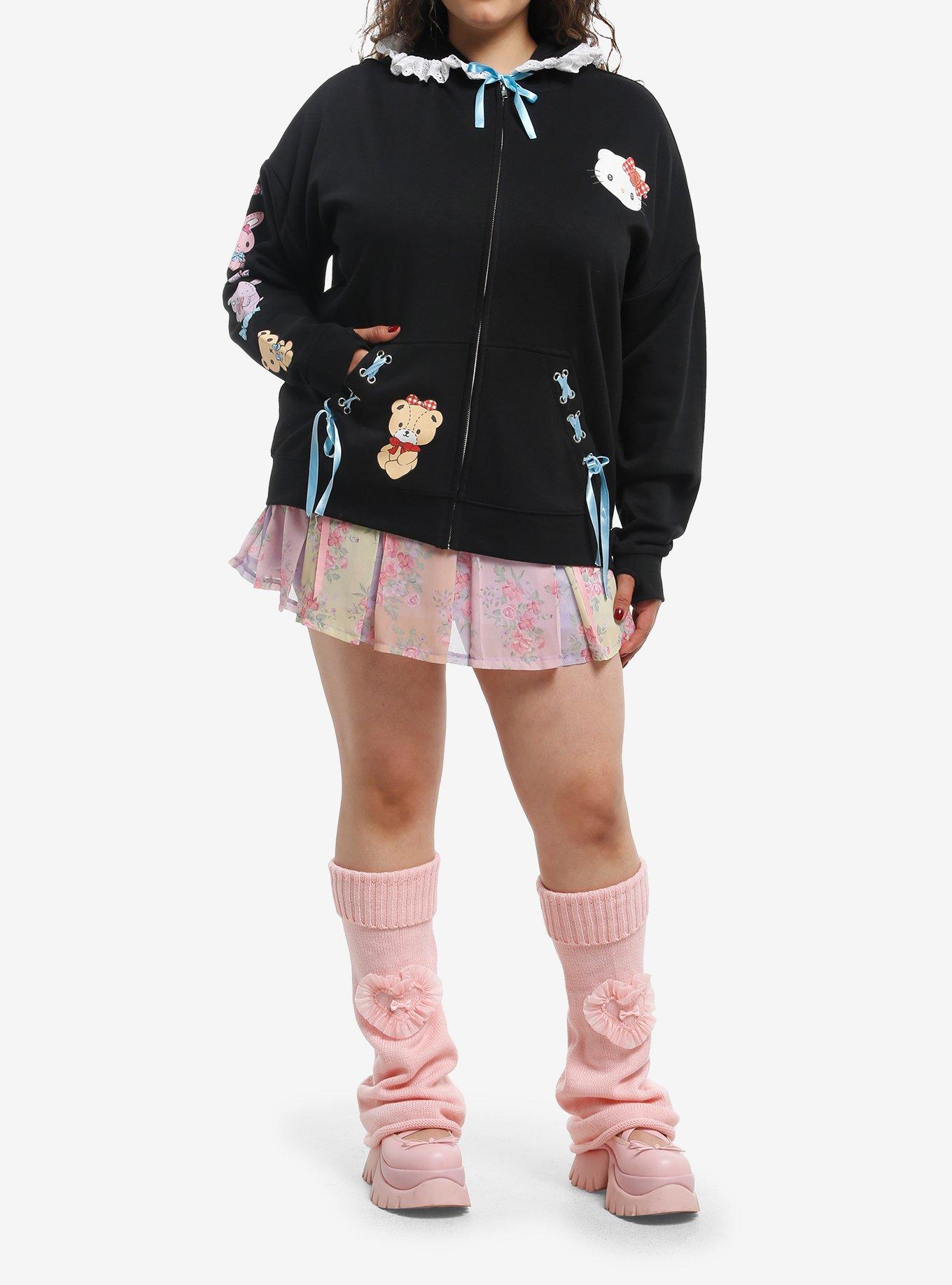 Hello Kitty And Friends Lolita Girls Hoodie Plus Size, , alternate