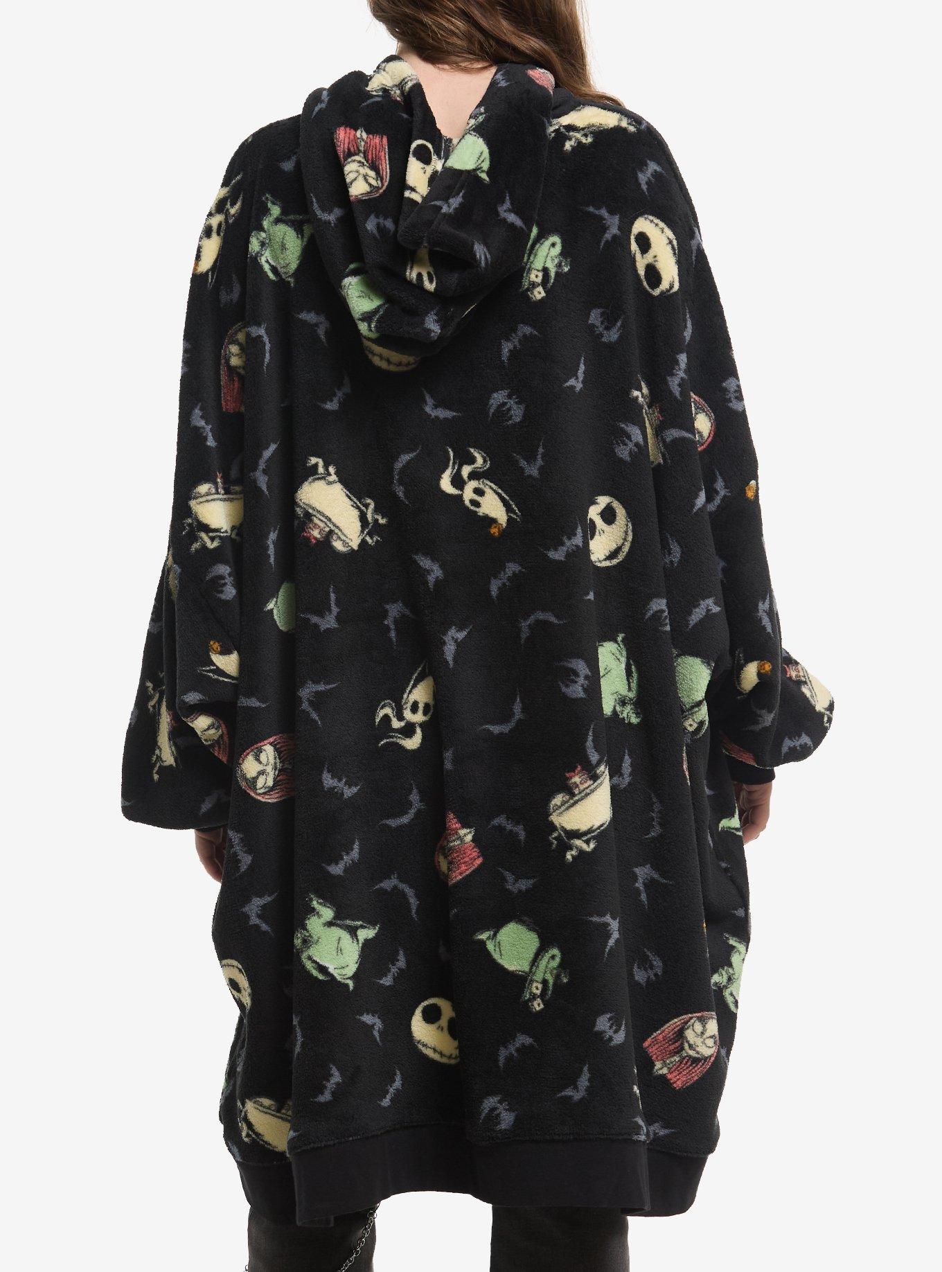 Our Universe The Nightmare Before Christmas Icons Fuzzy Oversized Hoodie, , alternate