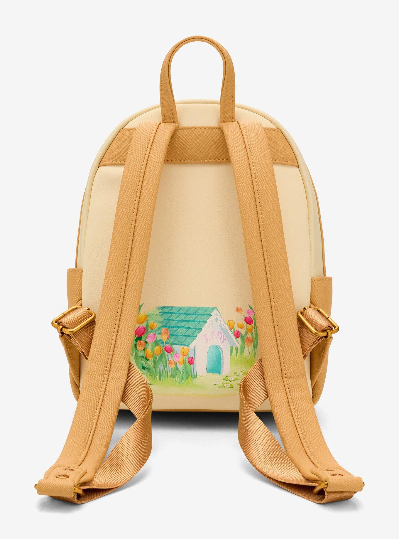 Loungefly Disney Lady And The Tramp Tulips Mini Backpack, , alternate - view 3
