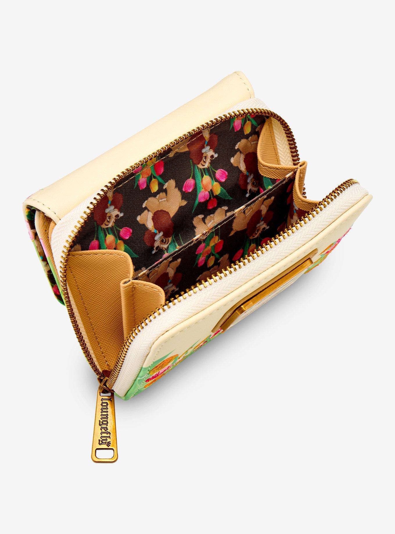 Loungefly Disney Lady And The Tramp Tulips Mini Flap Wallet, , alternate - view 5