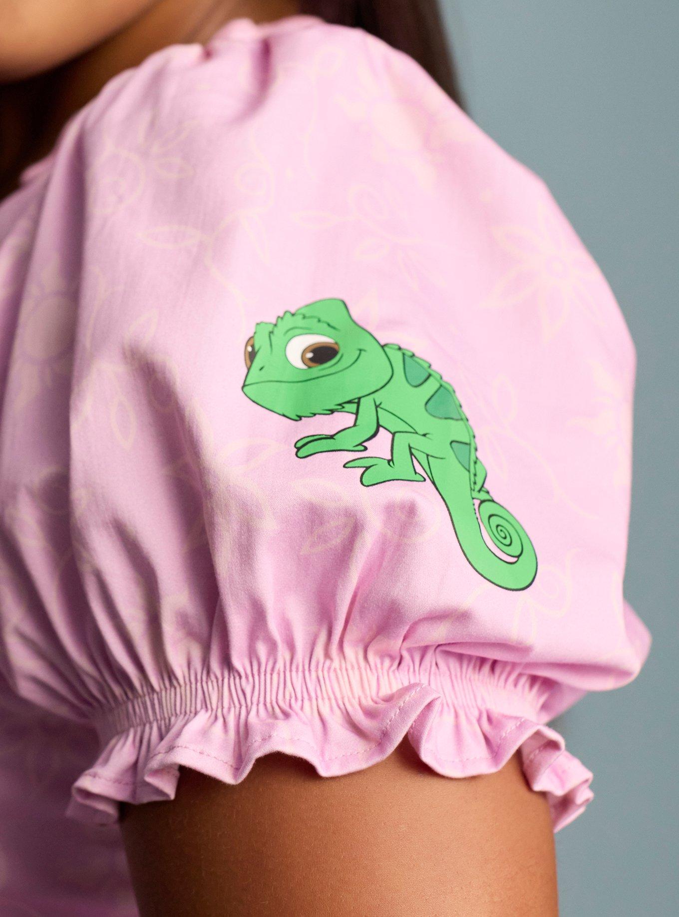 Her Universe Disney Tangled Rapunzel Puff Sleeve Dress Plus Size Her Universe Exclusive, PURPLE, alternate