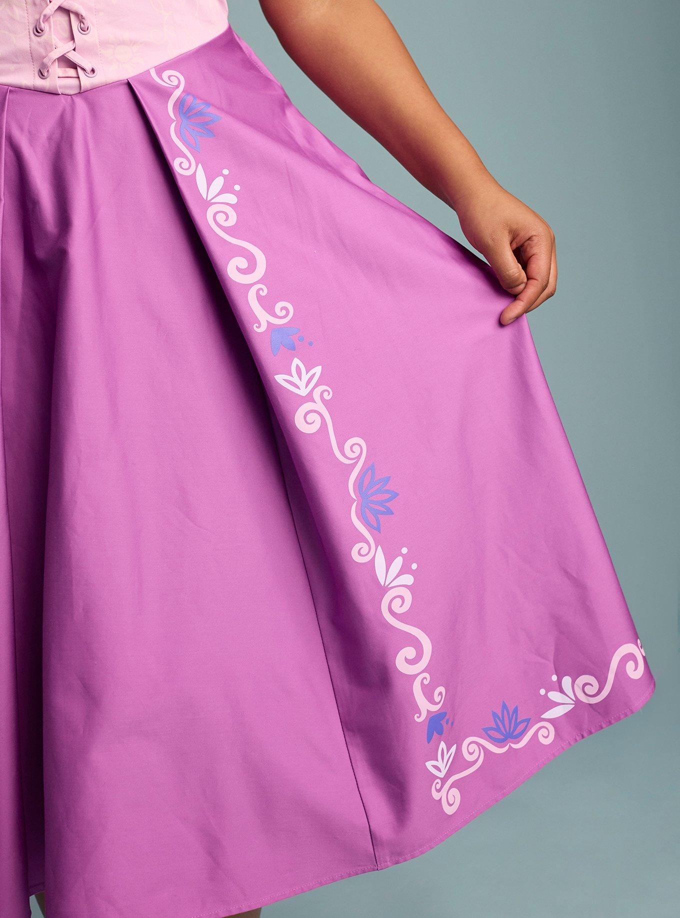 Her Universe Disney Tangled Rapunzel Puff Sleeve Dress Plus Size Her Universe Exclusive, PURPLE, alternate