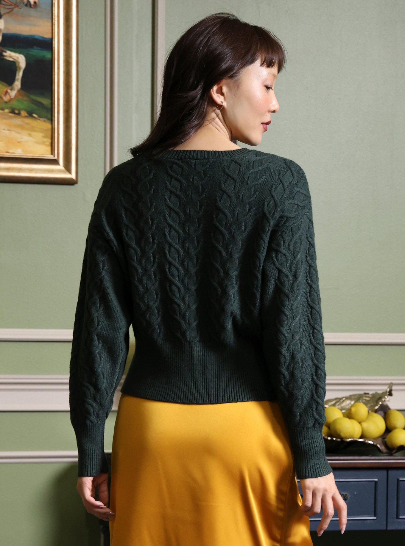 Her Universe The Lord Of The Rings L&oacute;rien Leaf Sweater Her Universe Exclusive, DARK GREEN, alternate