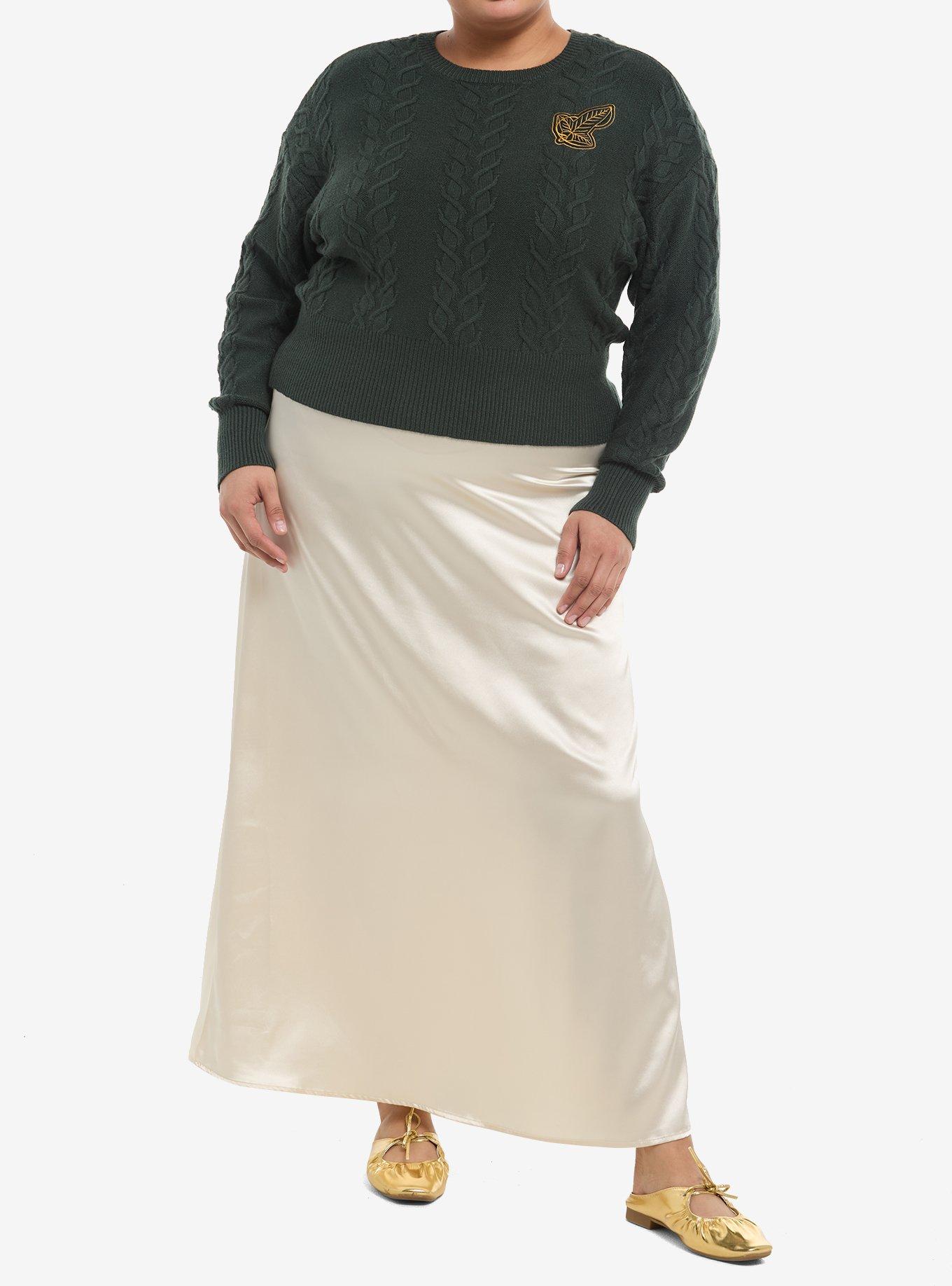 Her Universe The Lord Of The Rings Lórien Leaf Sweater Plus Size Her Universe Exclusive, , hi-res