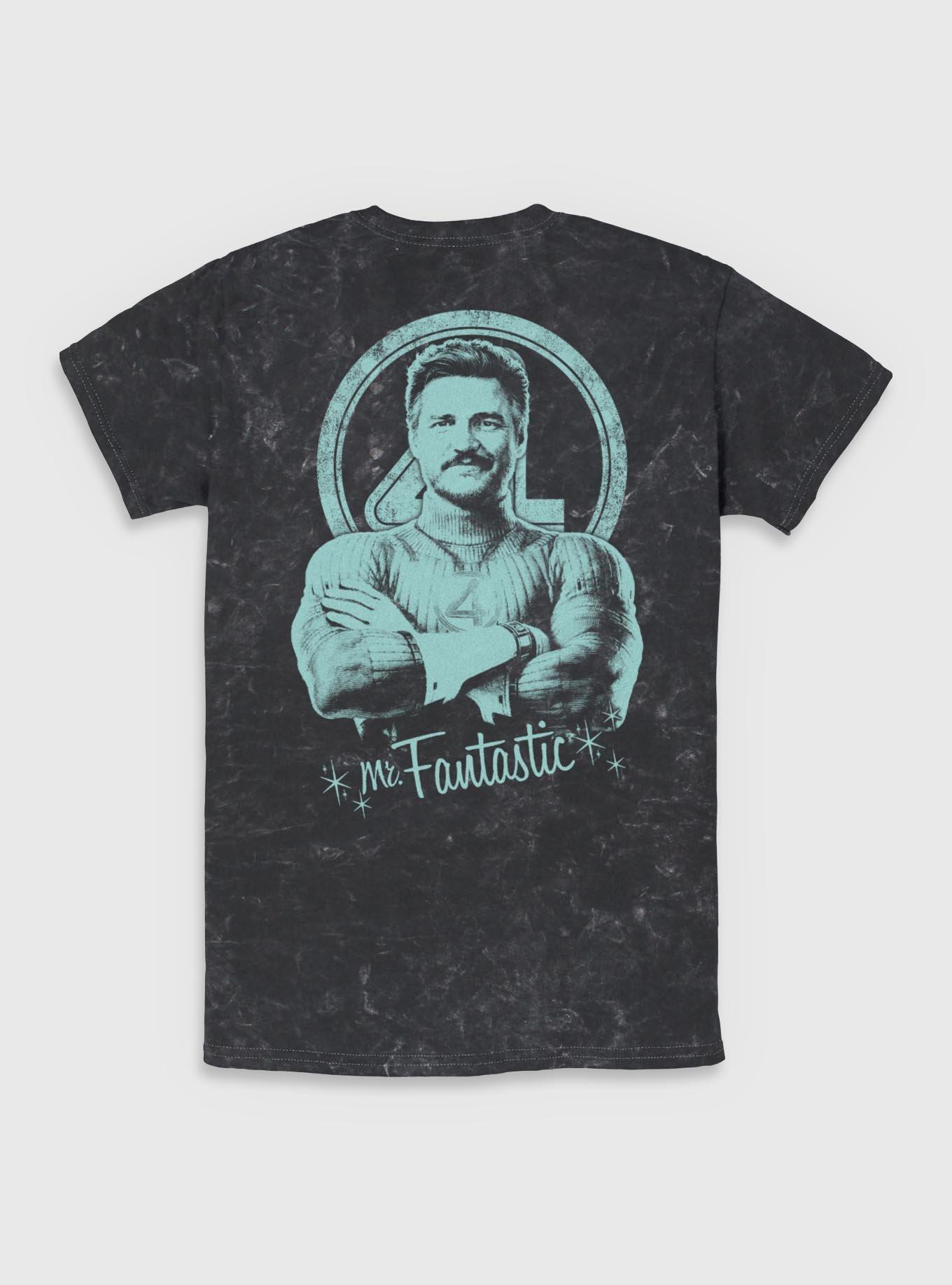 Marvel The Fantastic Four: First Steps Mr Fantastic Grunge Mineral Wash T-Shirt BoxLunch Exclusive, , hi-res
